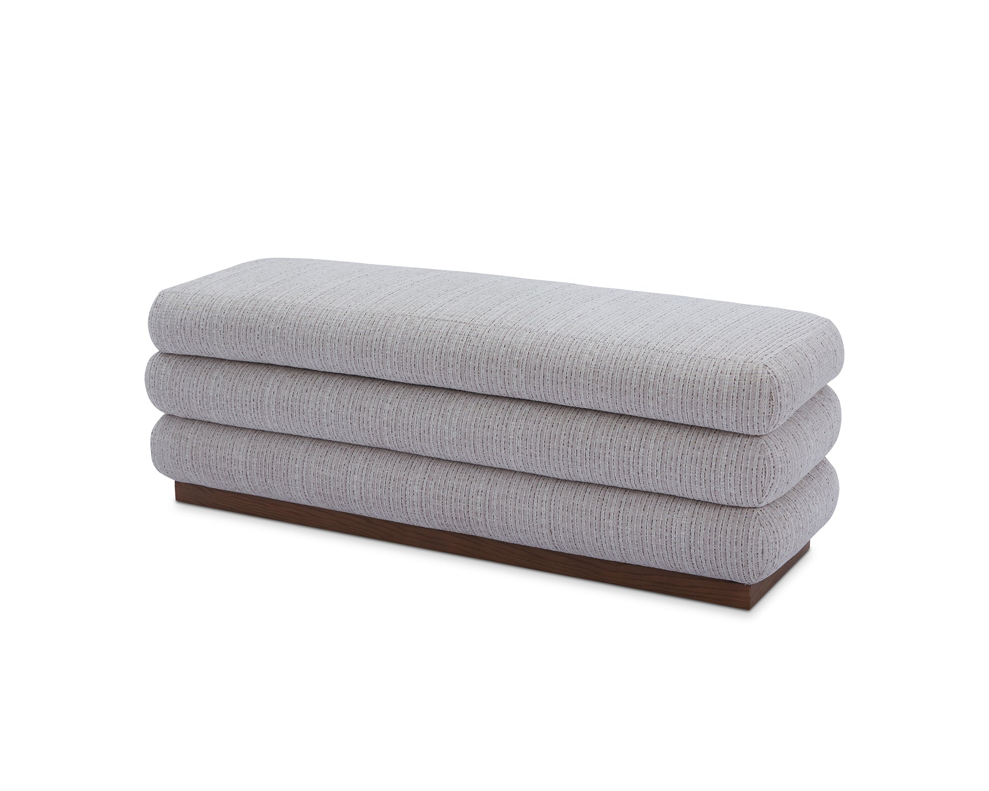 Cloud Storage Bench - Dresden Pebble & Mid Brown