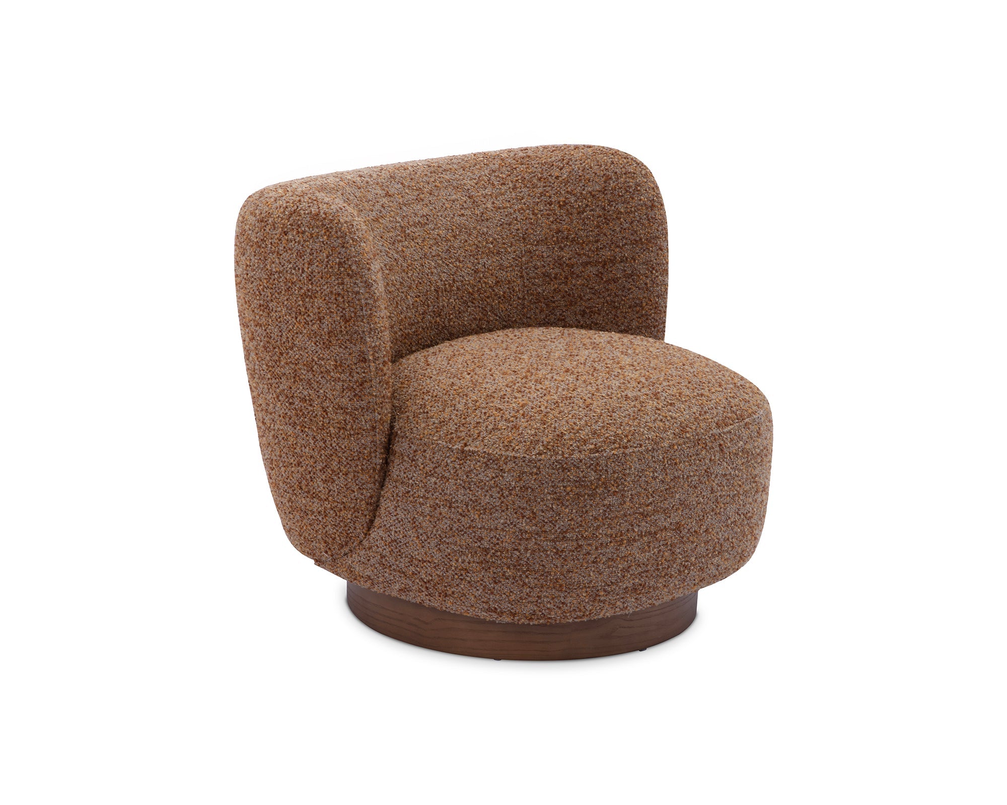 Bruno Swivel Armchair - Norfolk Brown & Mid Brown