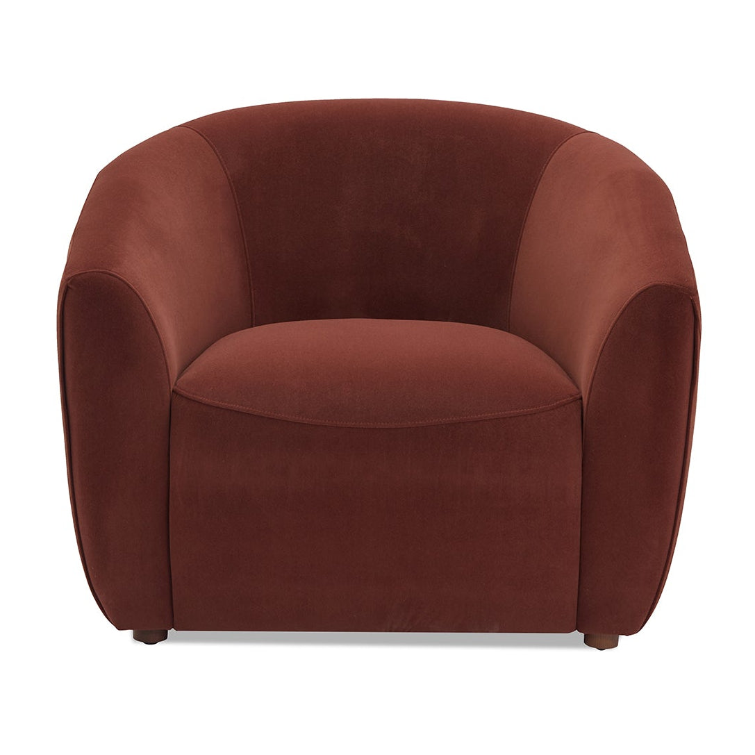 Magnus Kent Chocolate Chenille & Mid Brown Armchair