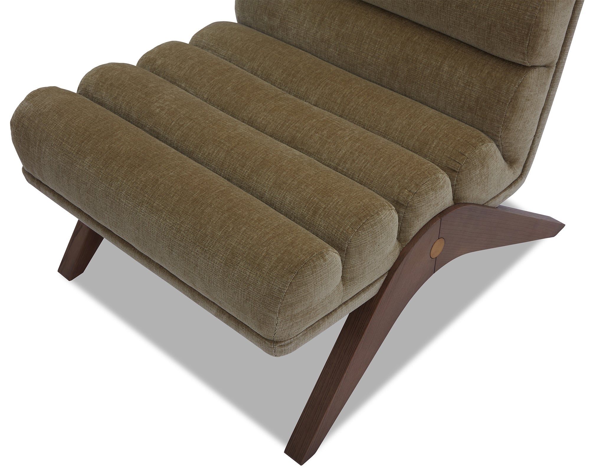 Charles Armchair - Kenia Moss & Mid Brown