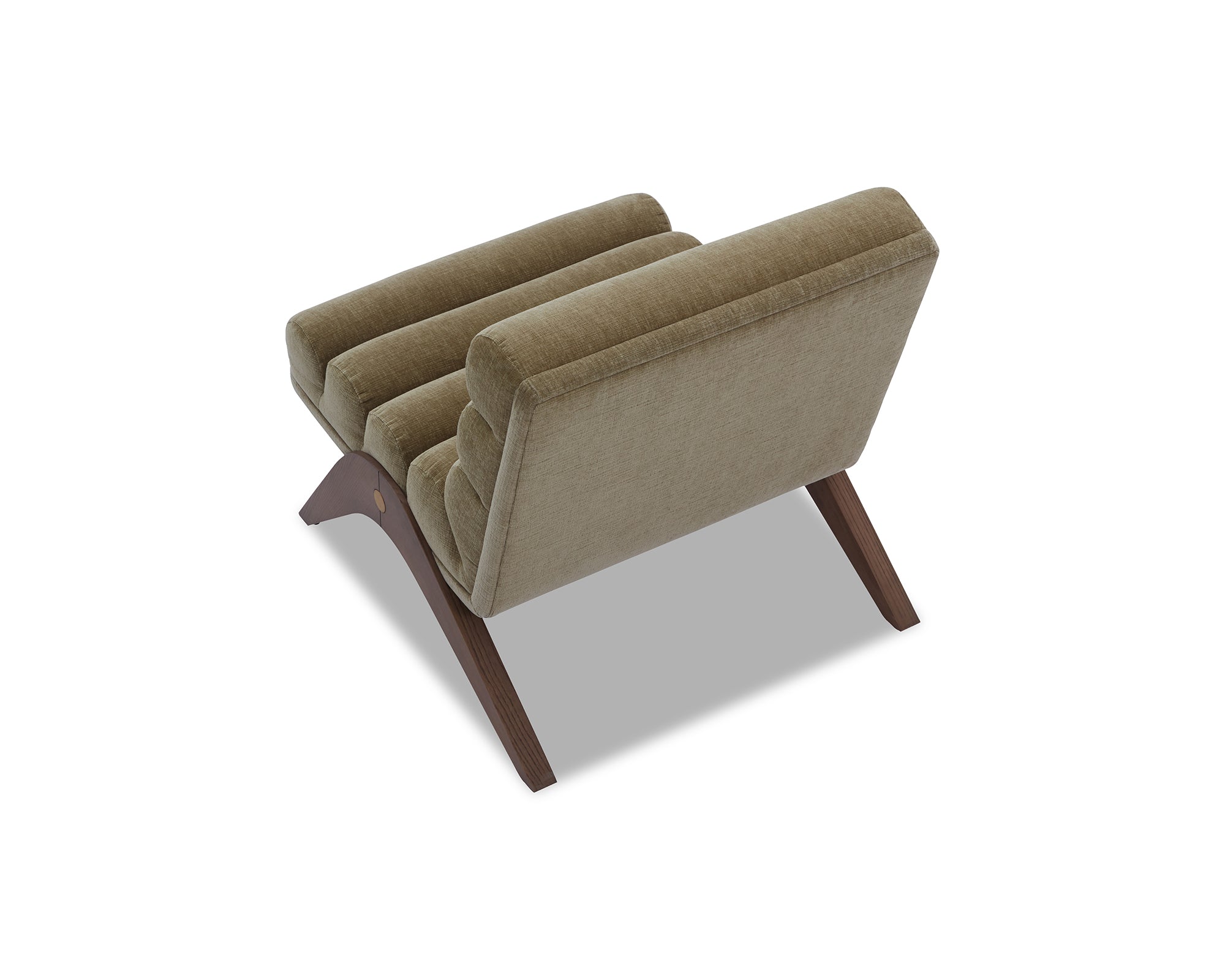 Charles Armchair - Kenia Moss & Mid Brown