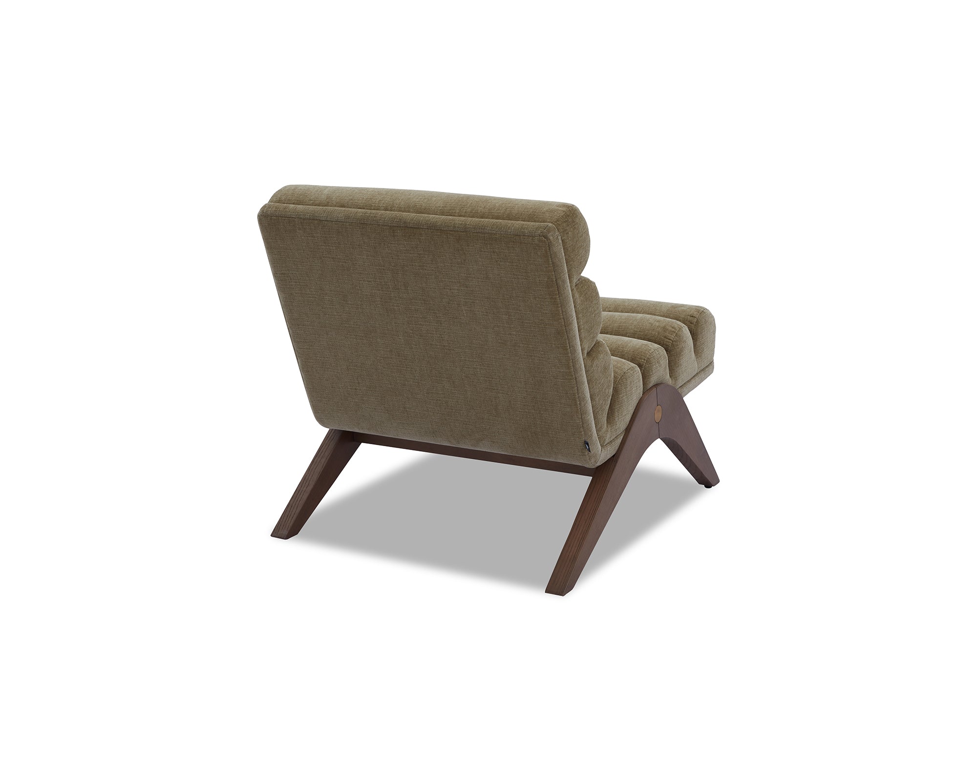 Charles Armchair - Kenia Moss & Mid Brown