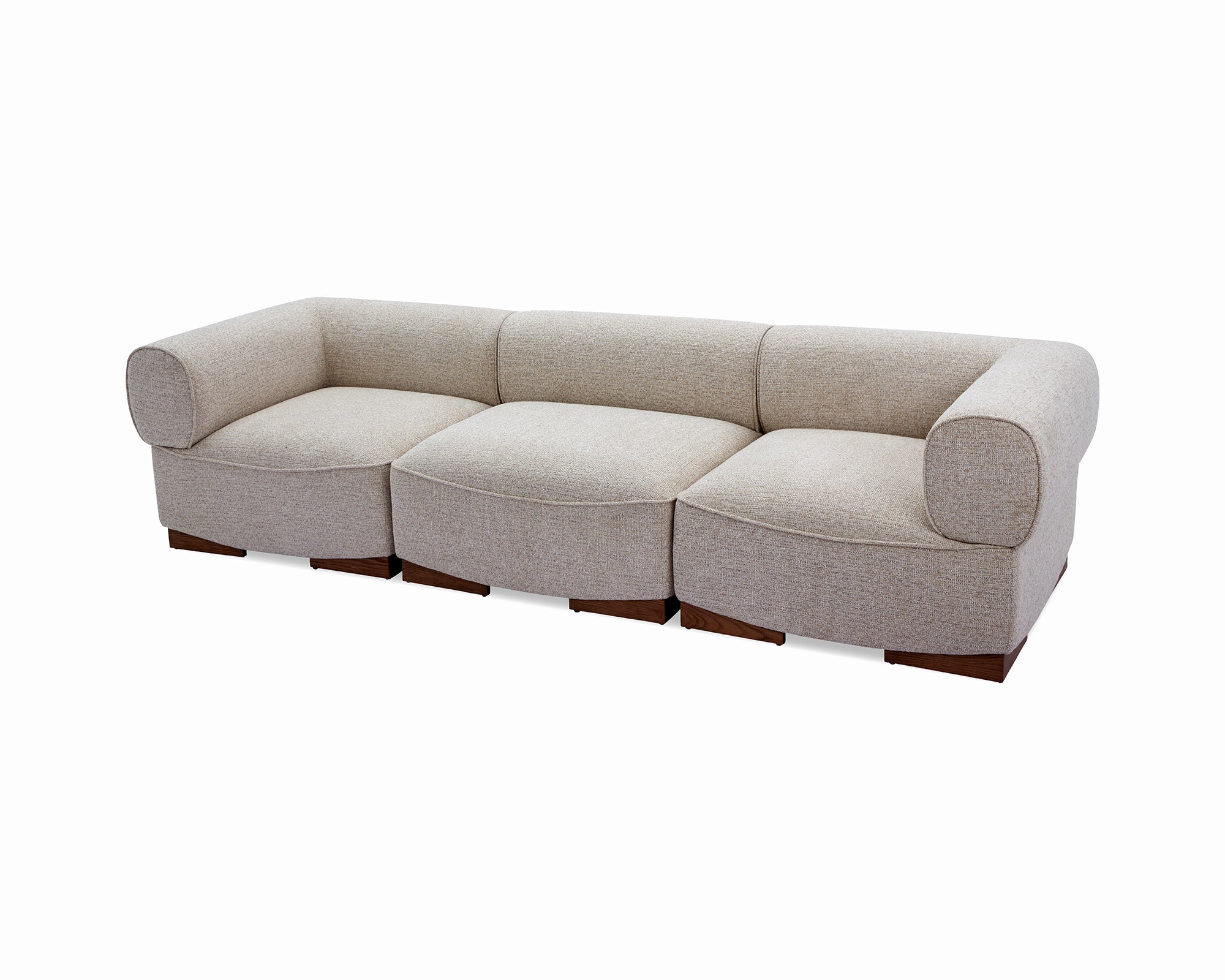 Demure 4 Seater Sofa - Nordic Sand & Mid Brown