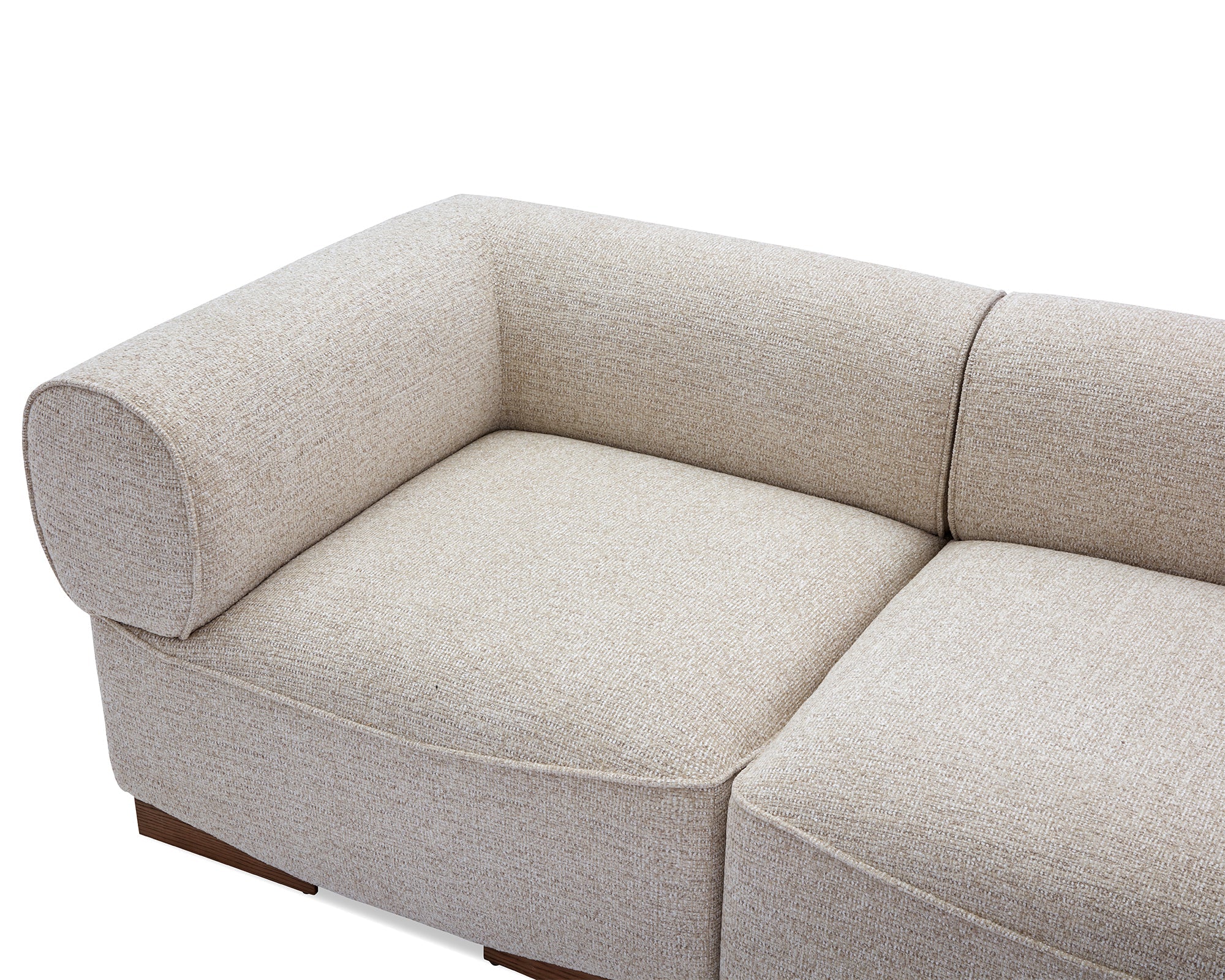 Demure 4 Seater Sofa - Nordic Sand & Mid Brown