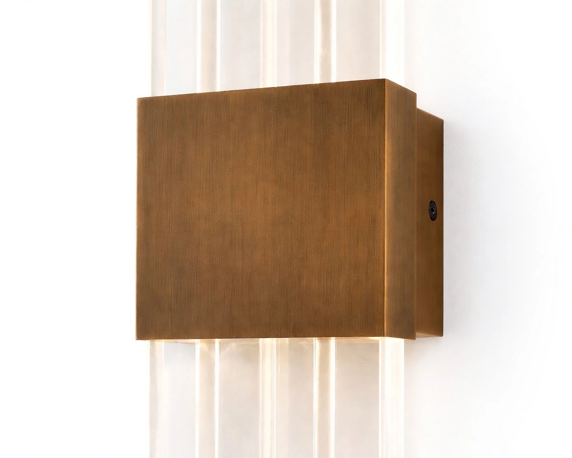 Bravura Acrylic & Brushed Brass Wall Light