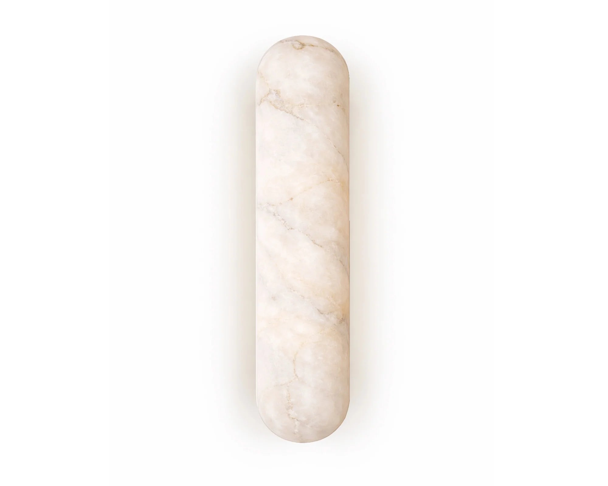 Alura Alabaster & Brushed Brass Wall Light