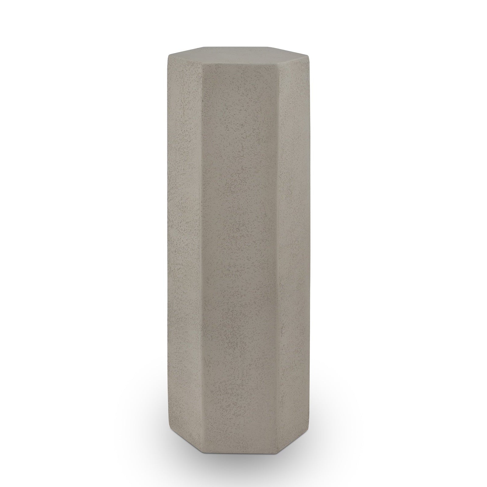 Nanpuk Limestone Pedestal Side Table