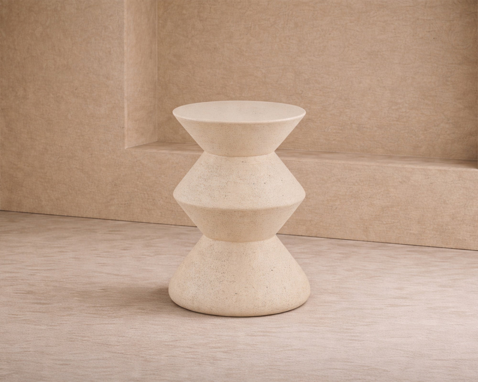 Zinda Side Table - Sandstone
