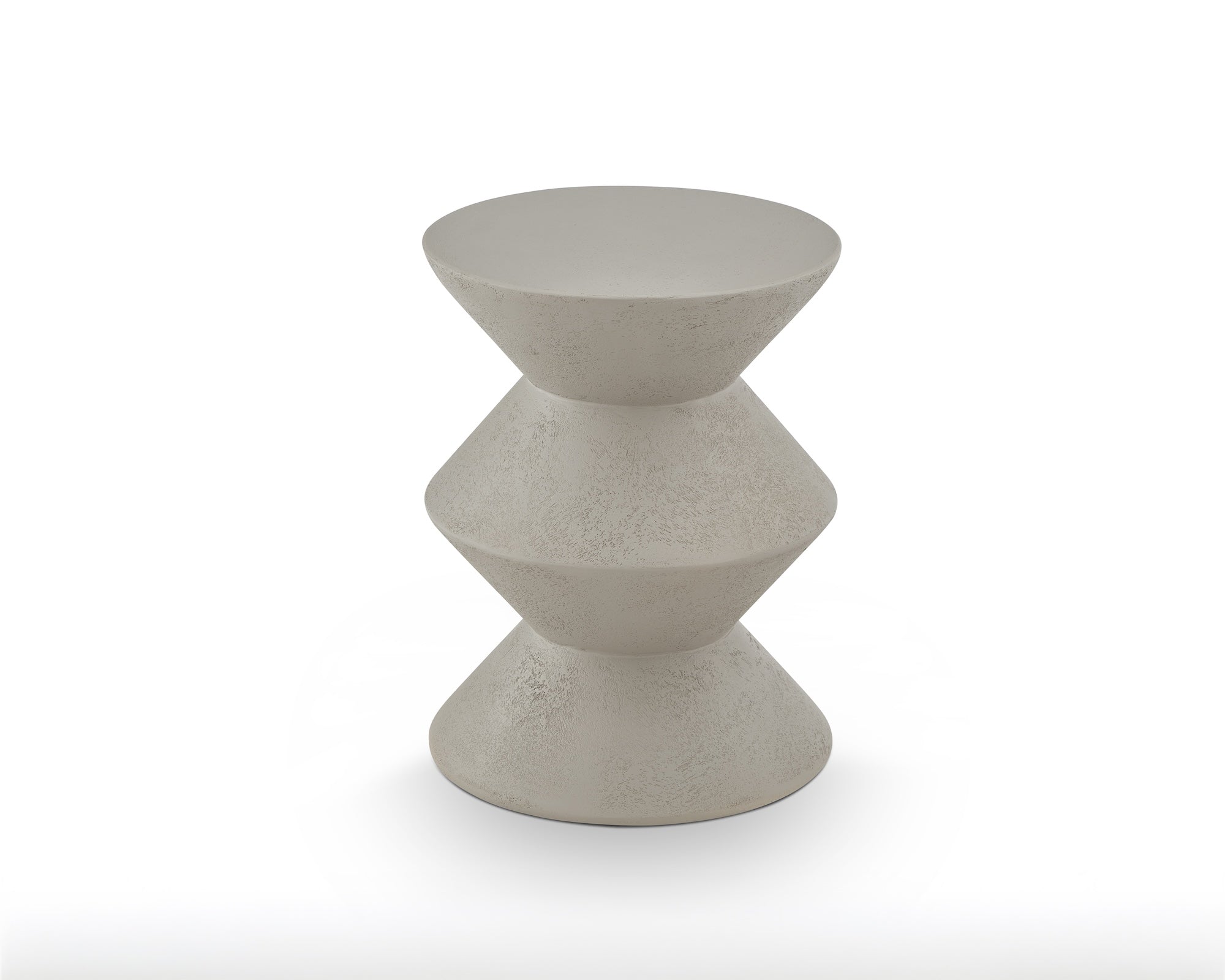 Zinda Side Table - Limestone