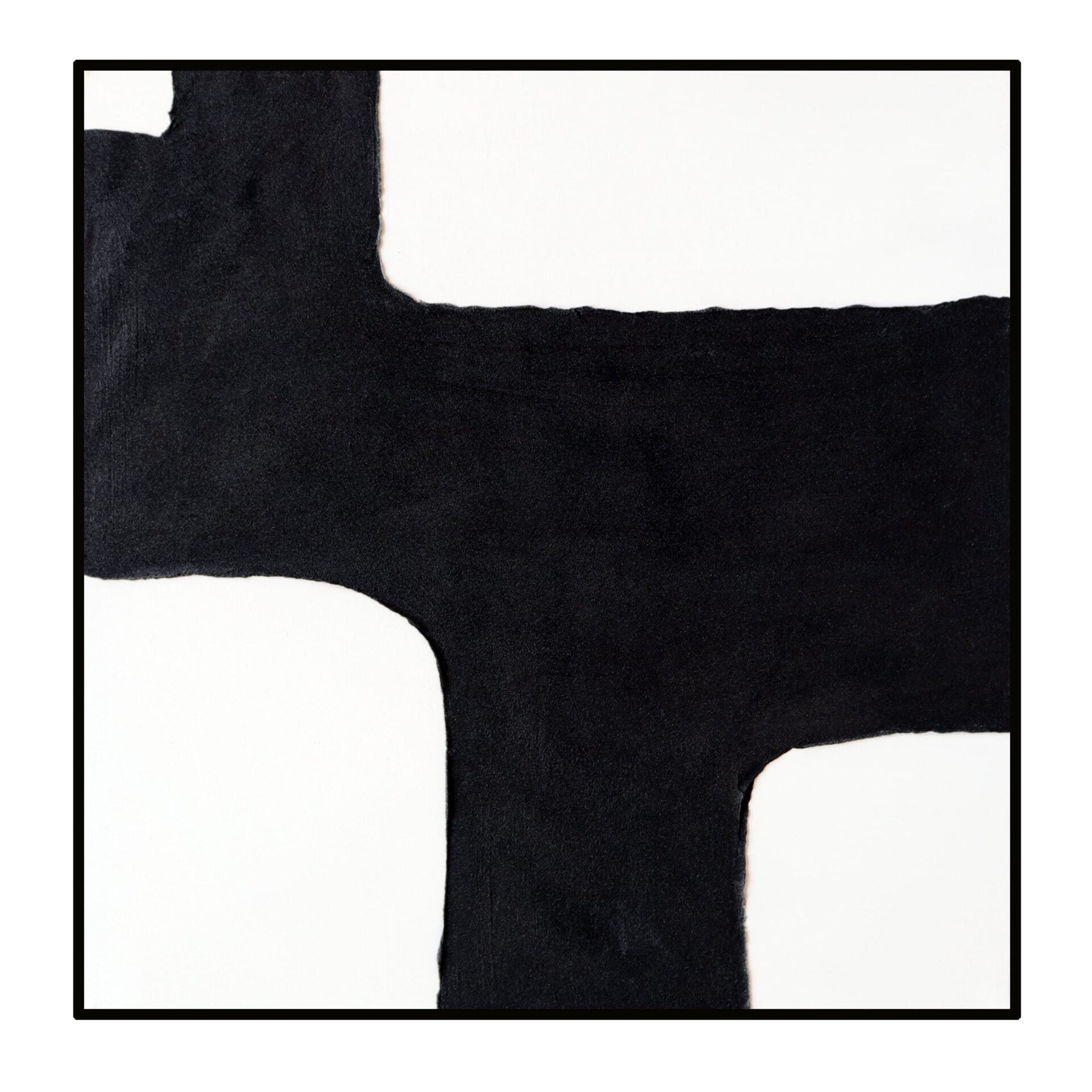 Abstract Composition I Black & White Textured Wall Art