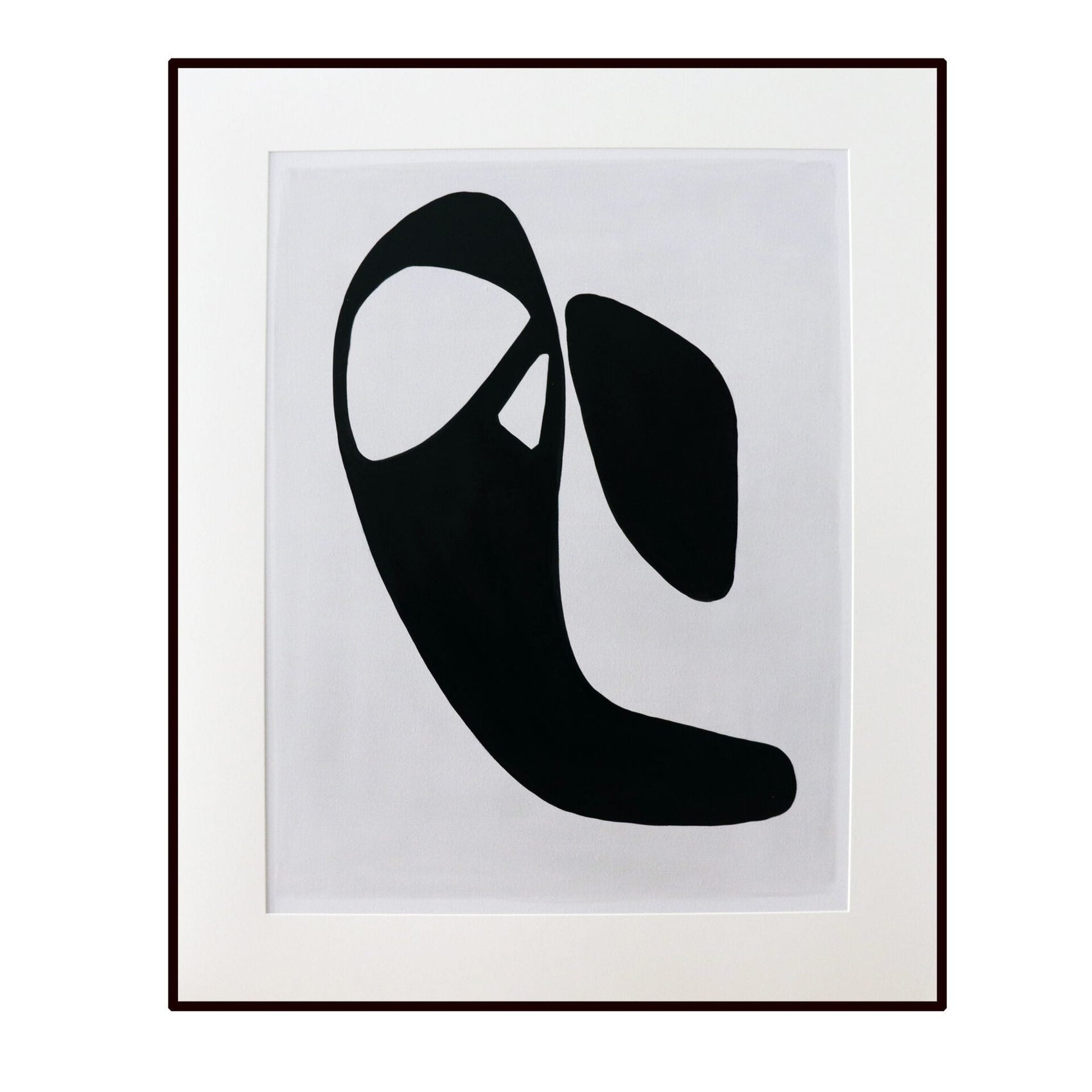 Nelson Black & Grey Hand-Painted Abstract Canvas Wall Art