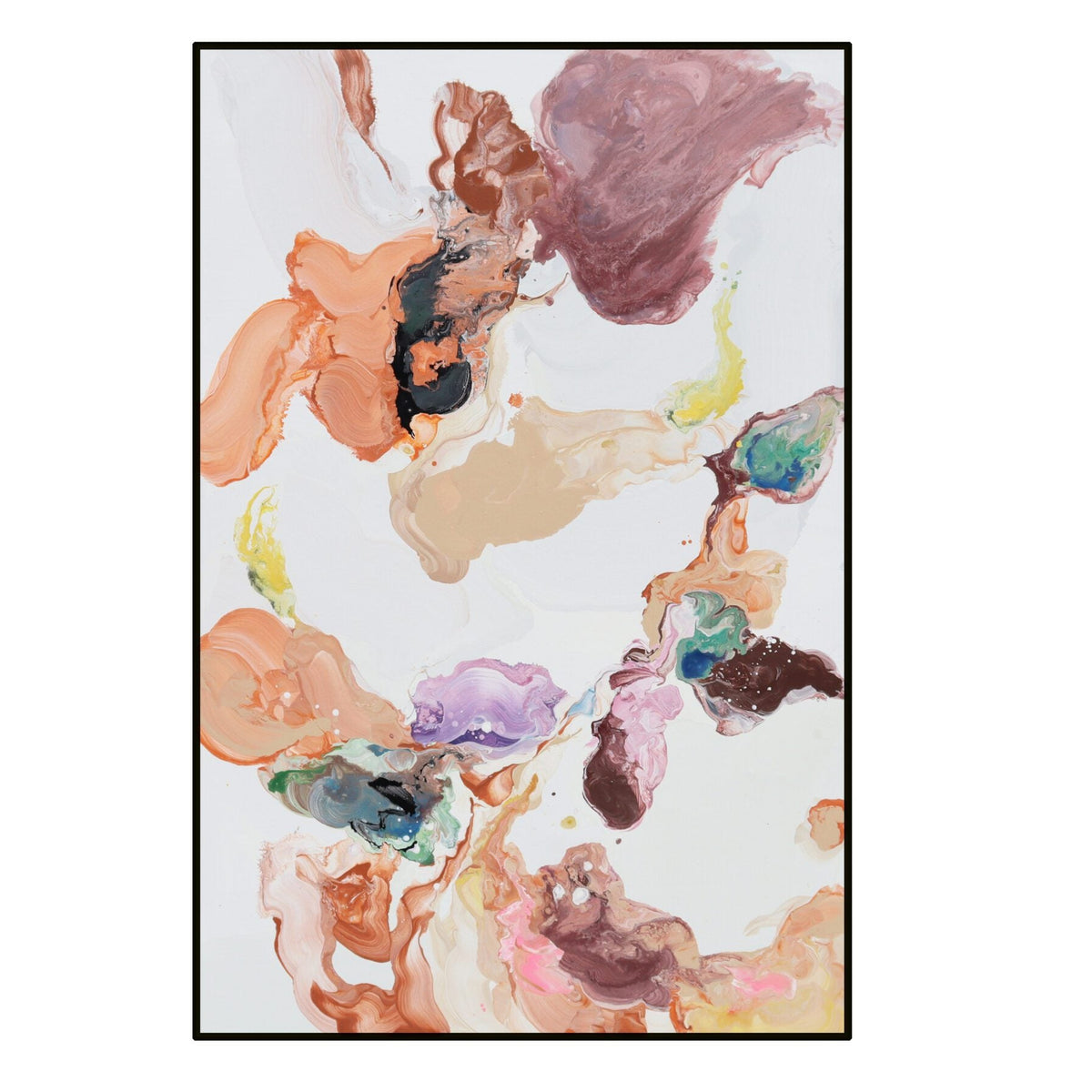 Peinture Orange & Purple & Blue Painting