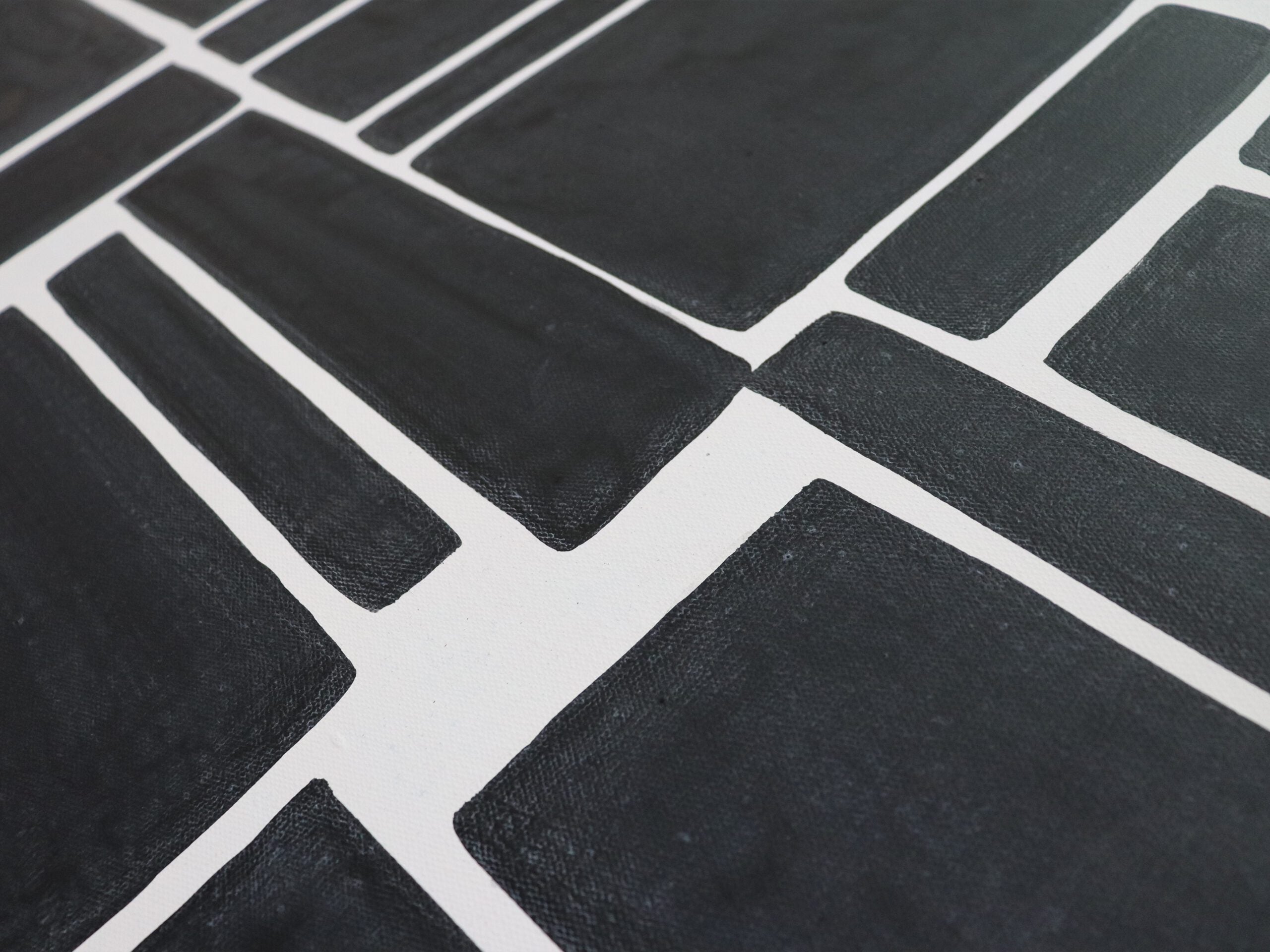 Block Painting - Black & White