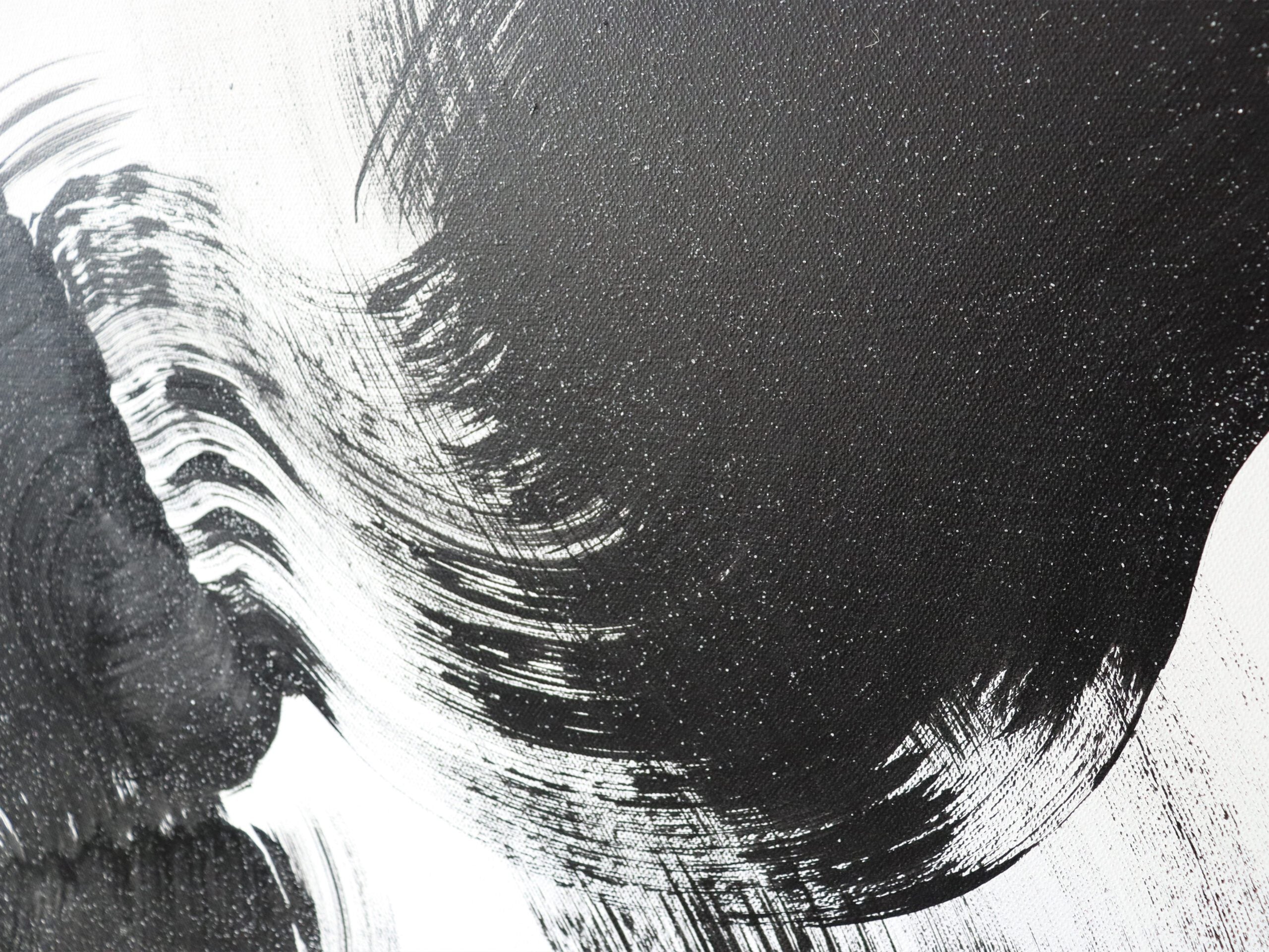 Elegy Painting - Black & White