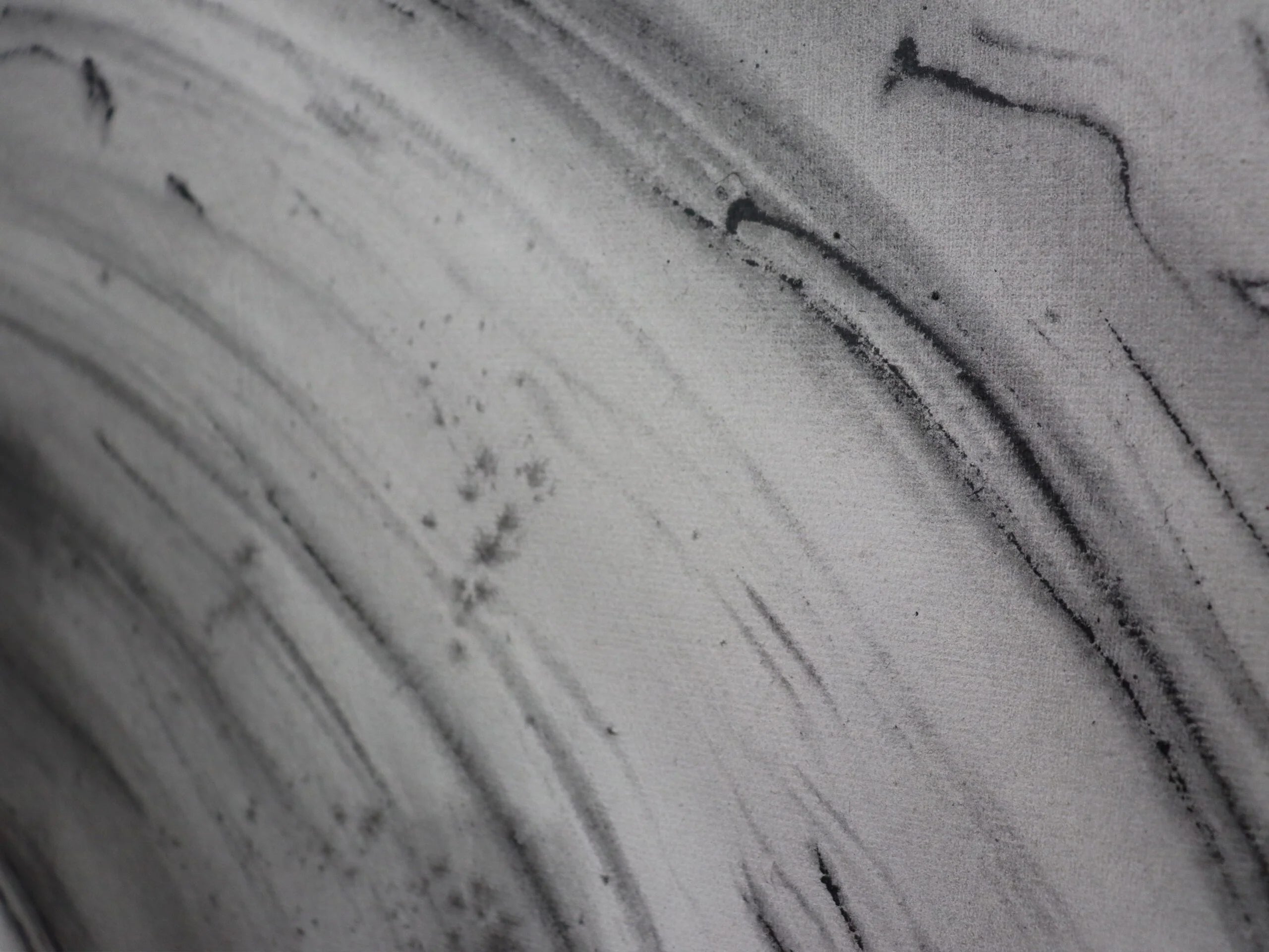 Set of 2 Abstract Wave Black & White Canvas Wall Art