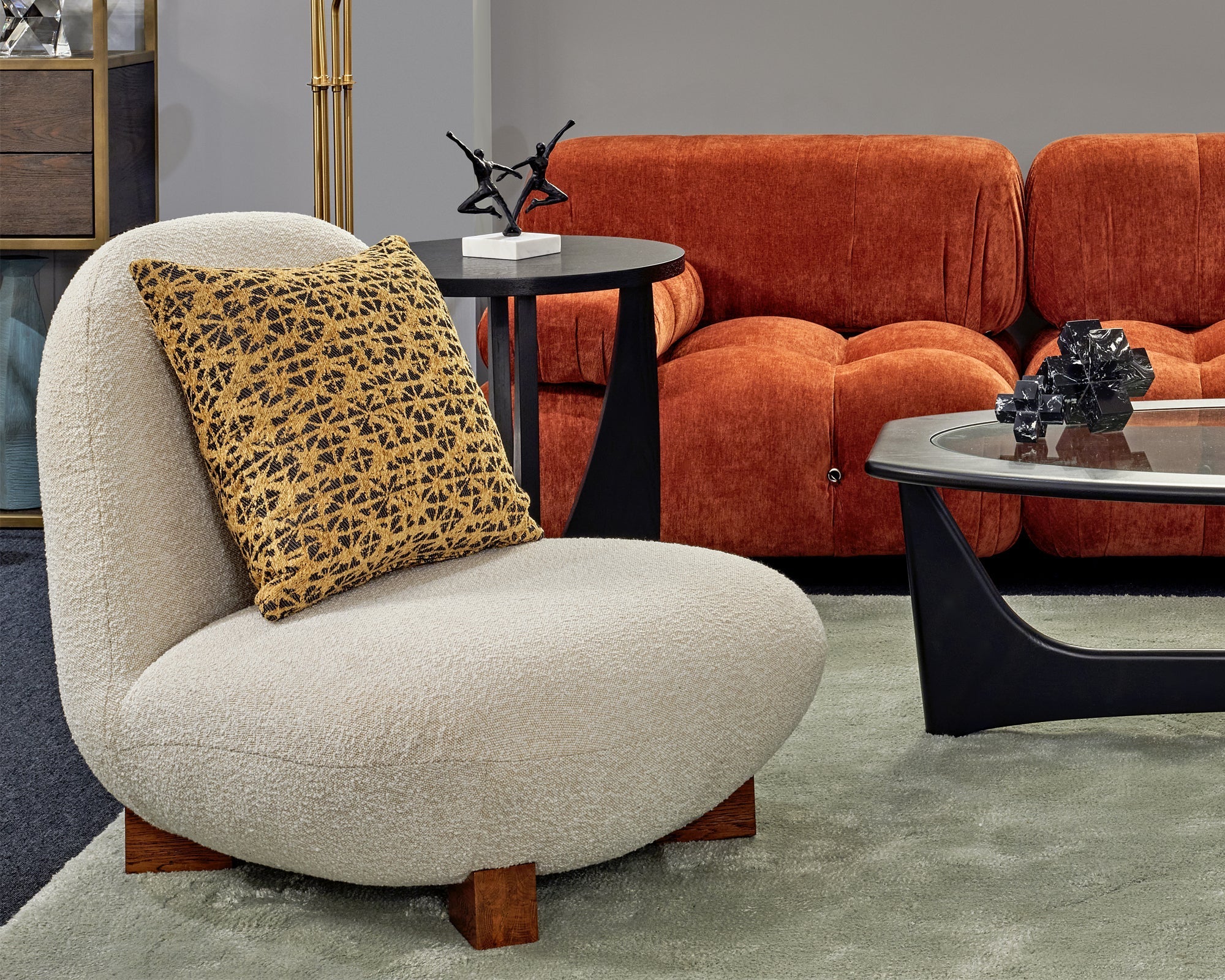Combo 3 Seater Sofa - Sysley Rust II