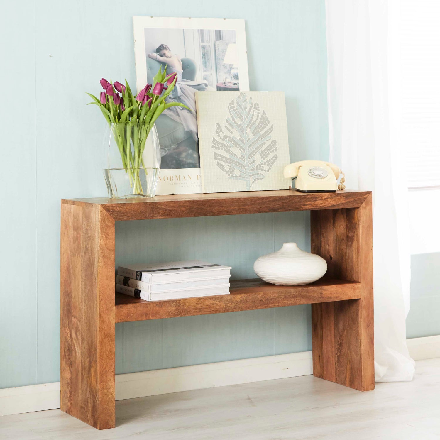 Canterbury Natural Mango Wood Console Table