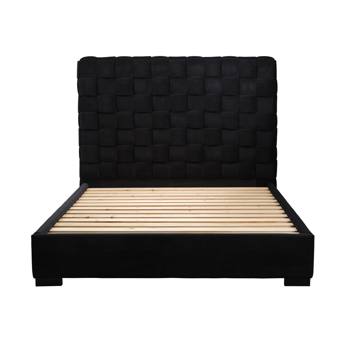 Pasadena Black Velvet  King Size Bed