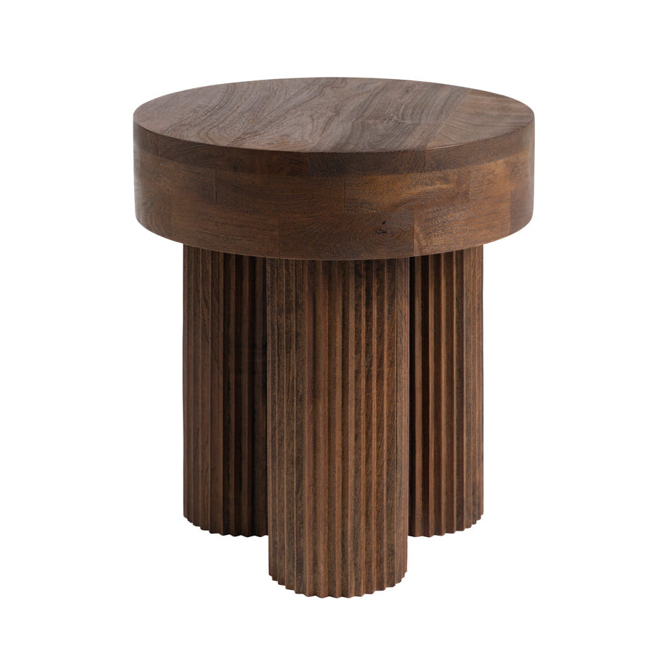 Torio Brown Mango Wood Side Table