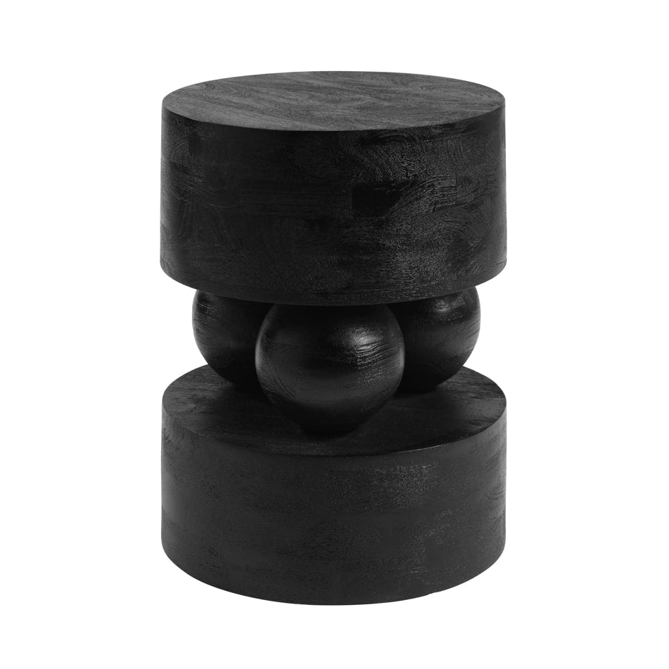 Sachi Black Mango Wood Side Table