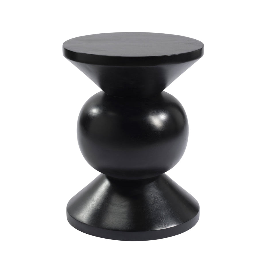 Baru Black Mango Wood Side Table