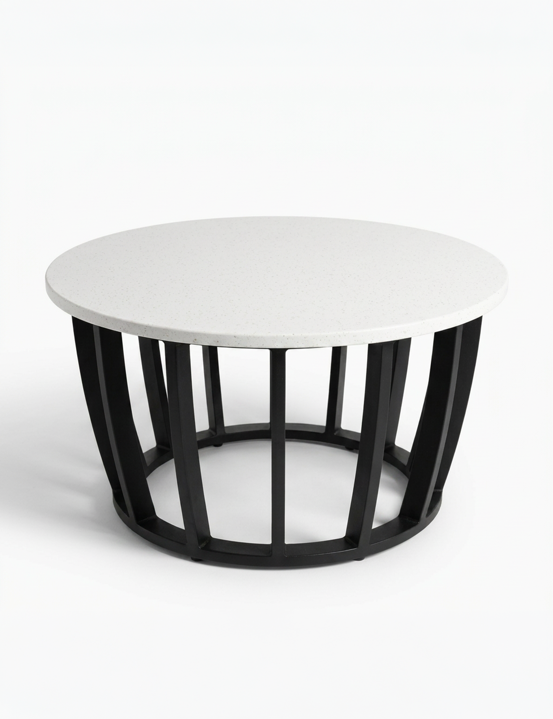 Senna 5 Seater Black Aluminium Lounging Set with Coffee Table