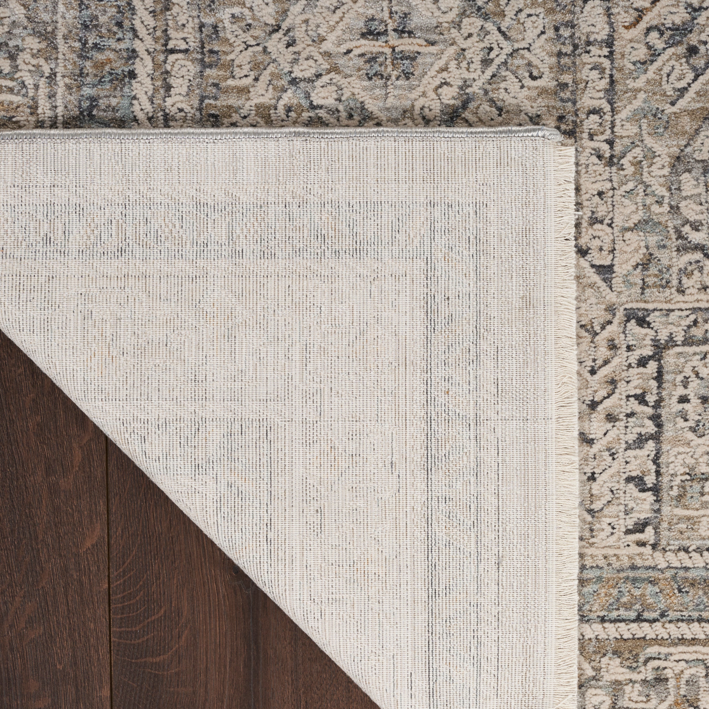 Nourison Lynx LNX01 Ivory Grey Blue Rug
