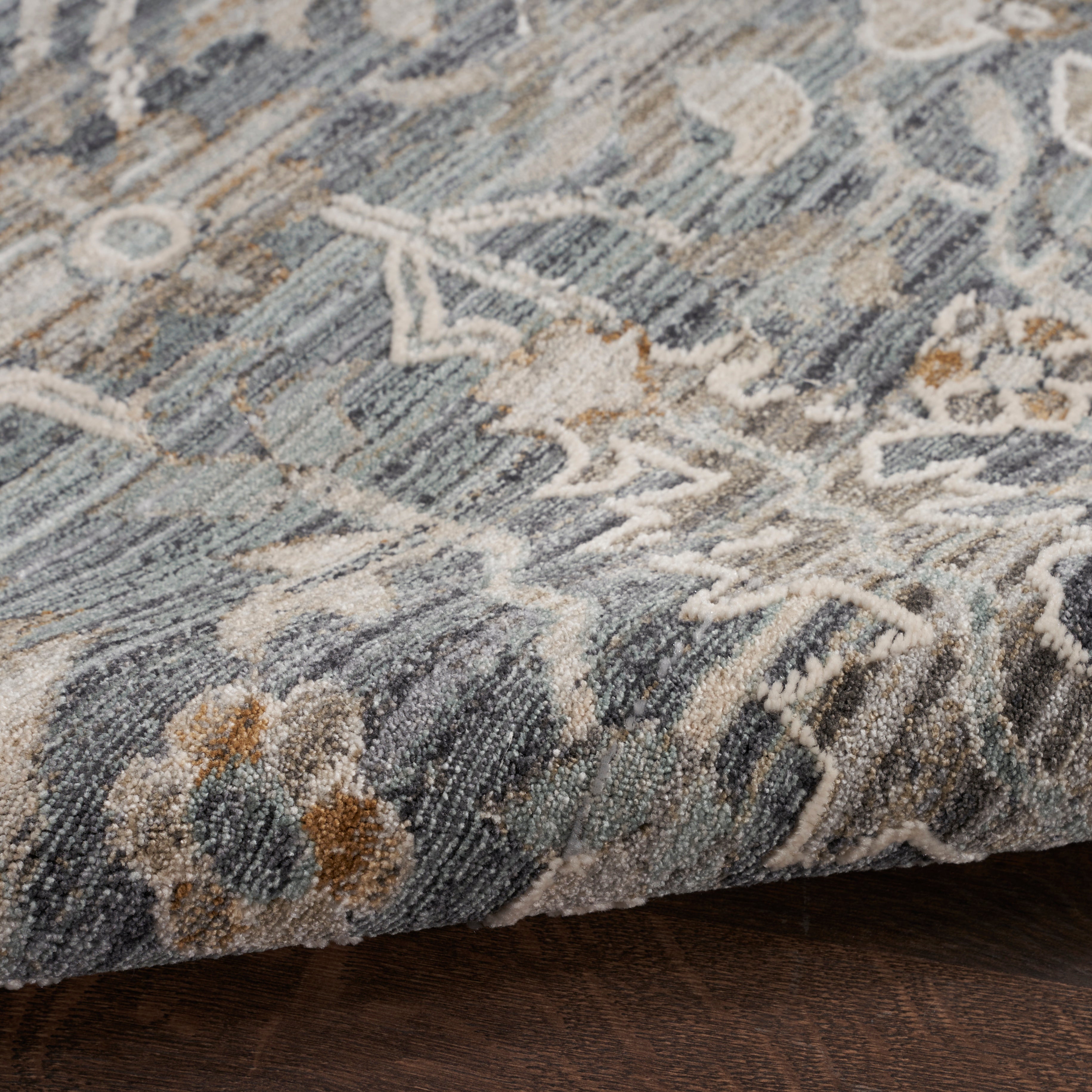 Nourison Lynx LNX02 Navy Multicolour Rug