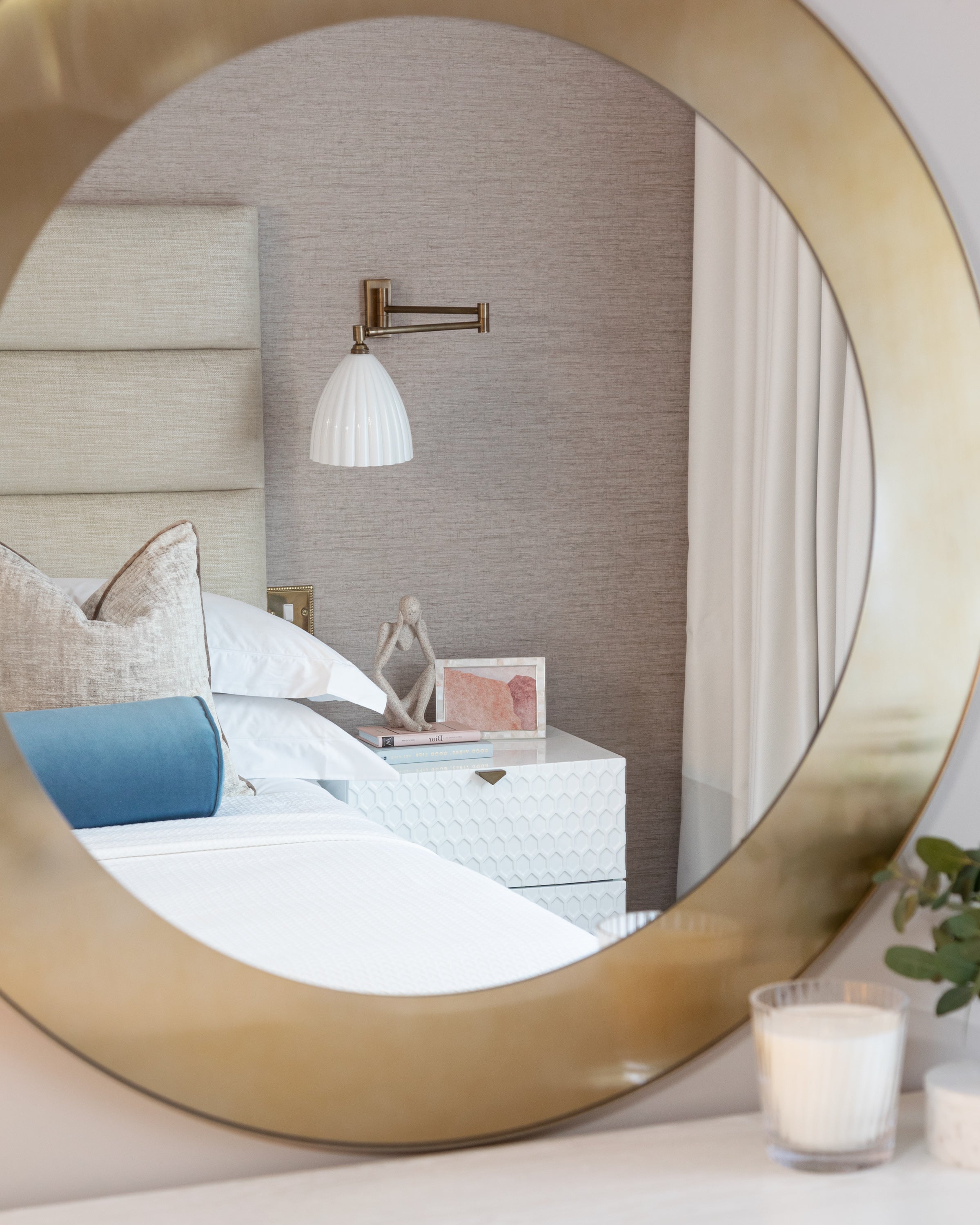 Camden Round Mirror - Brushed Brass