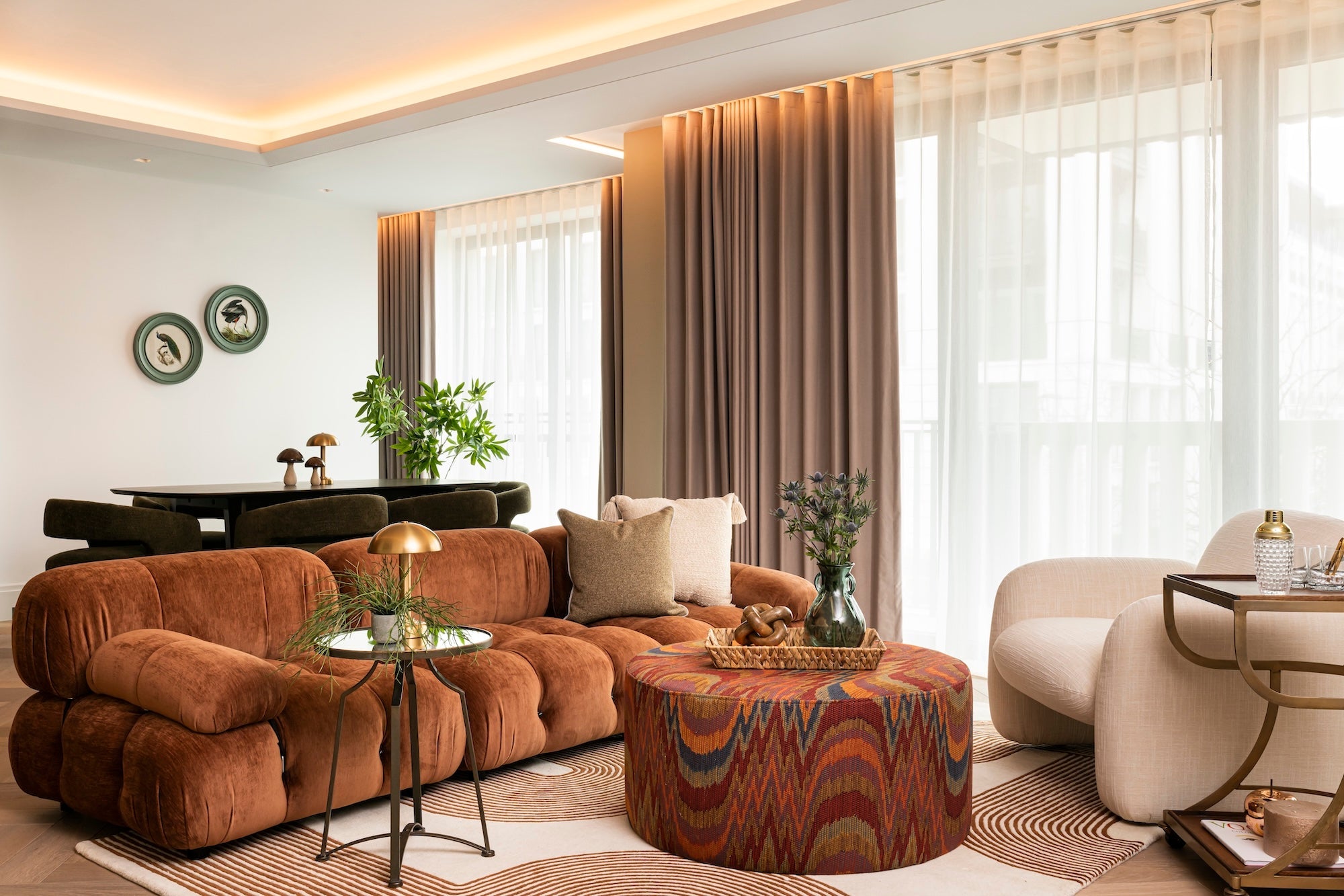 Combo 3 Seater Sofa - Sysley Rust II