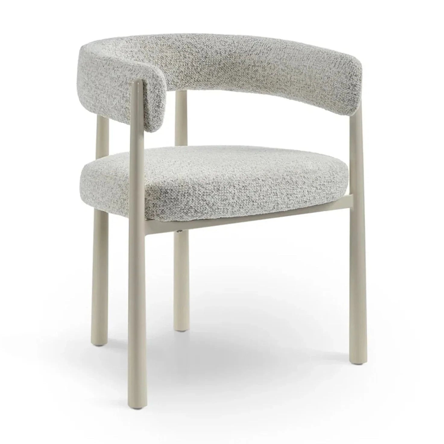 Aria Ripley Grav & Gloss Ivory Dining Chair