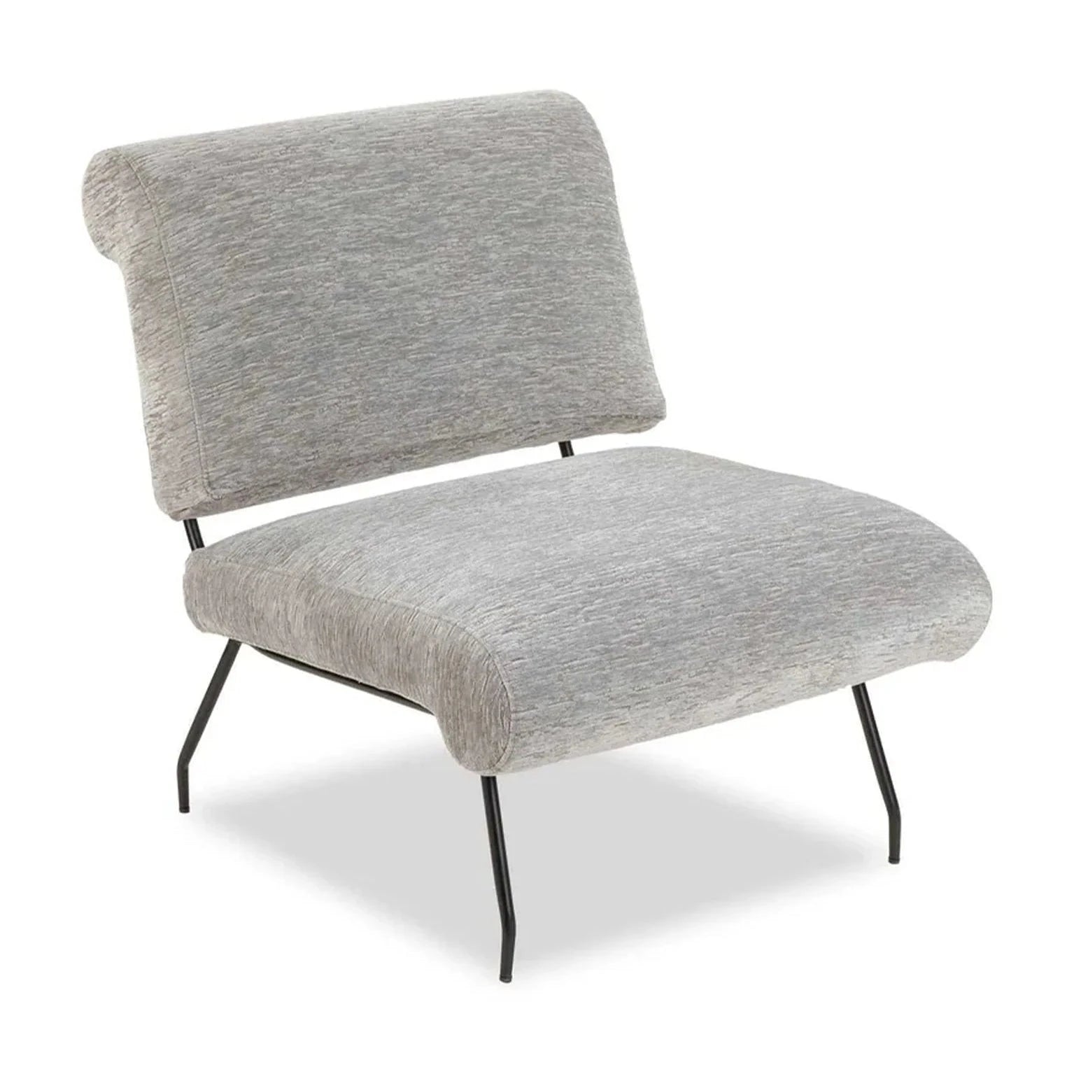 Abacus Vintage Silver Linen Look Armchair