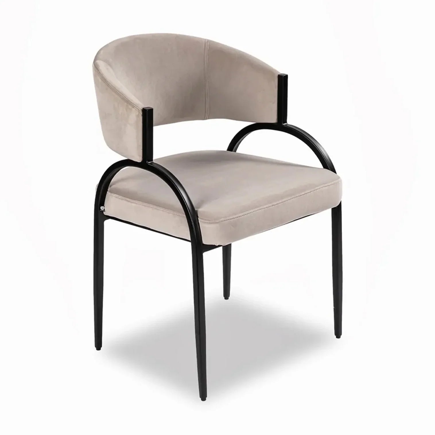 Pavilion Megan Light Grey Velvet Dining Chair