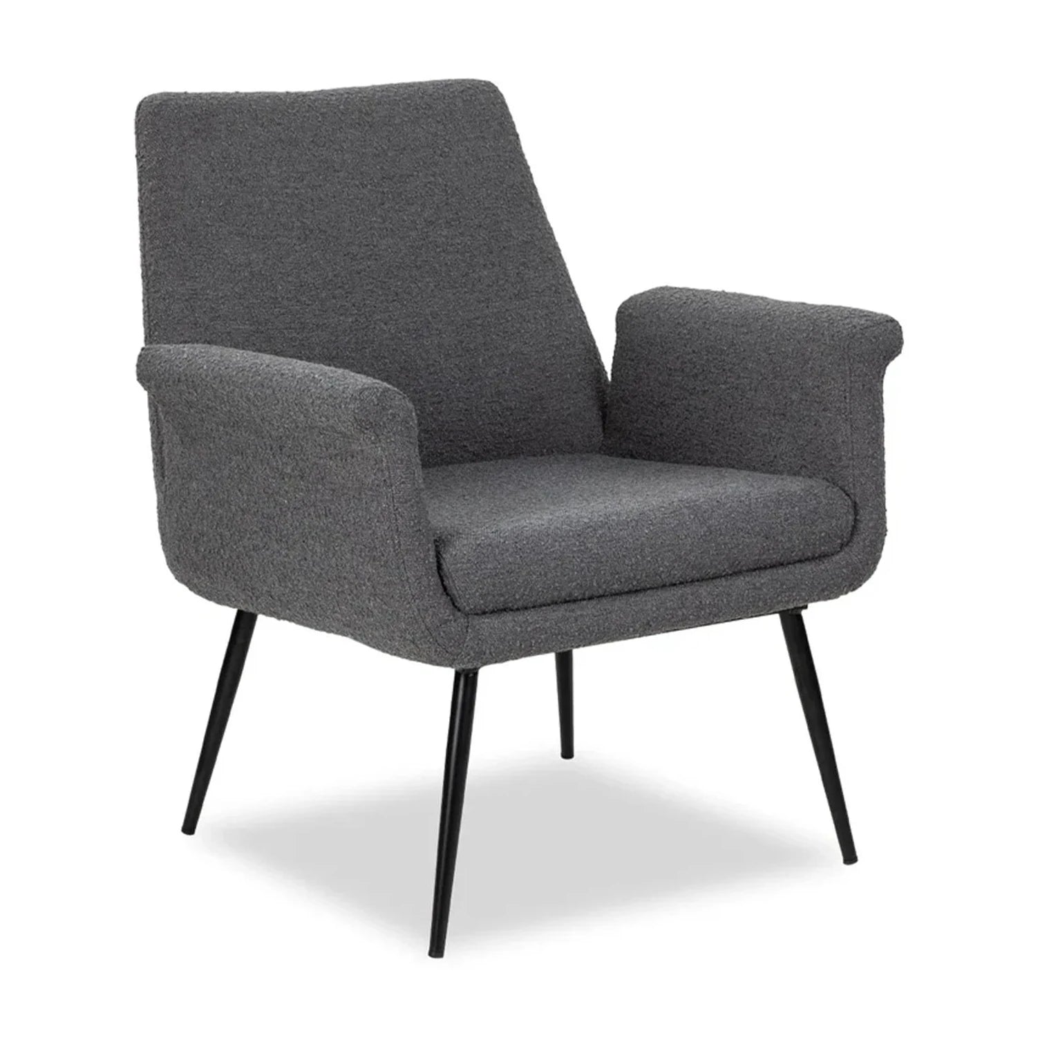 Fiore Graphic Grey Boucle Armchair