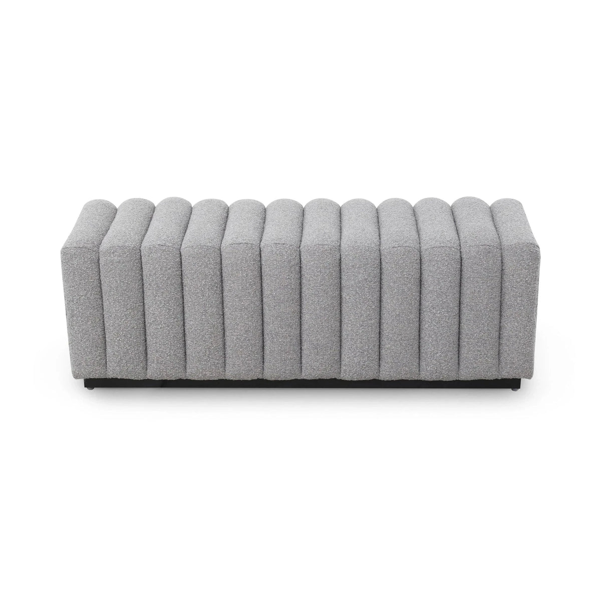 Kalum Boucle Grey Dining Bench