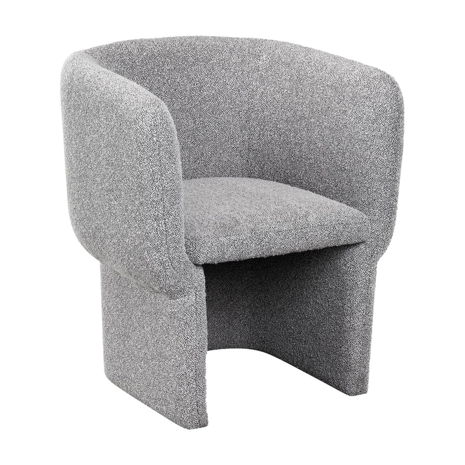Tempus Kalpan Grey Linen Look Dining Chair