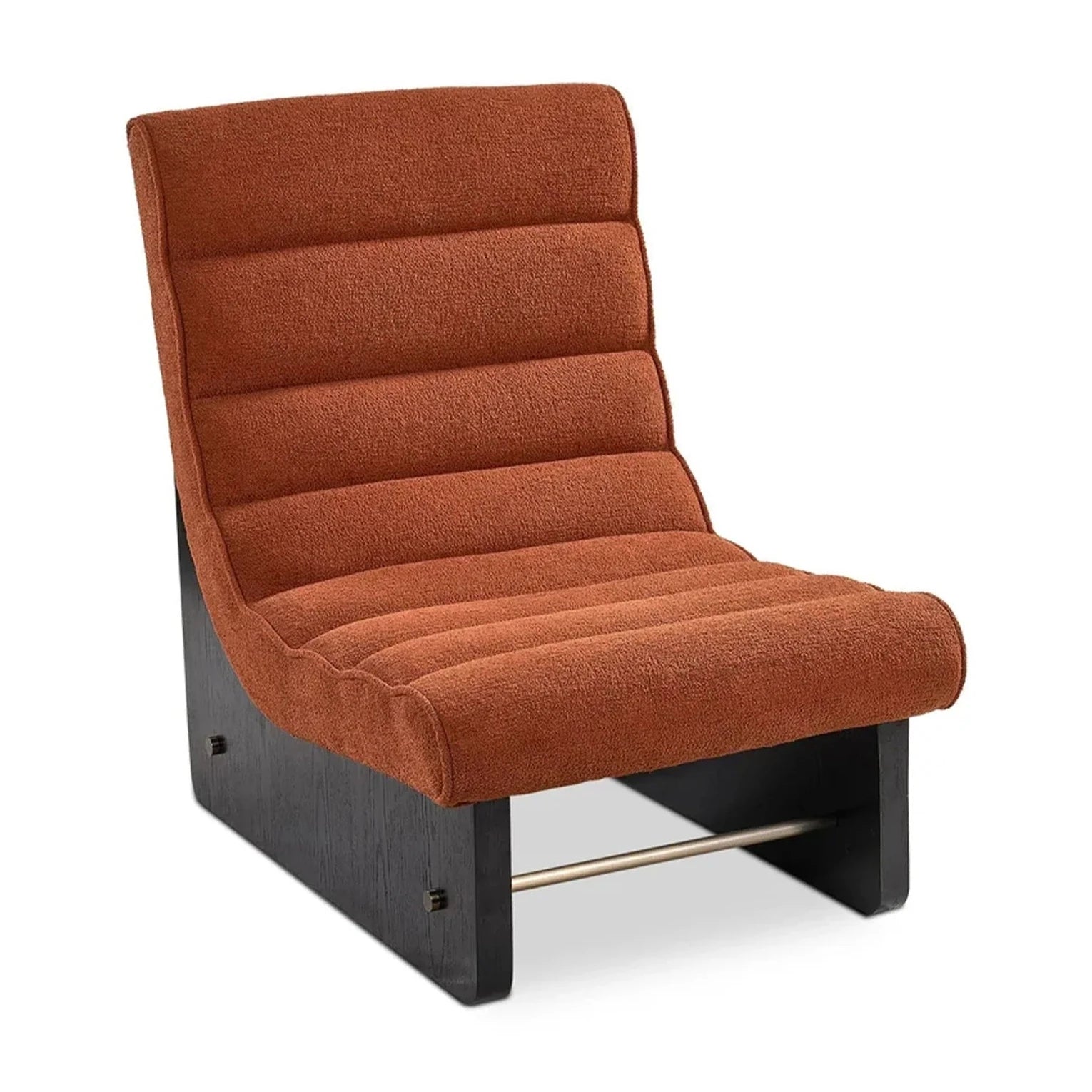 Franklin Lander Rust Chenille Accent Chair