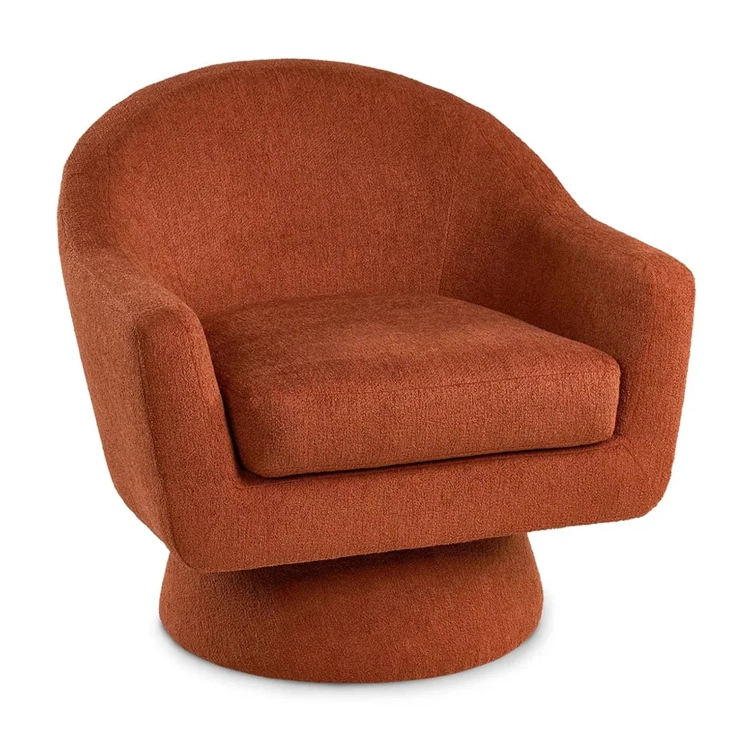 Elma Lander Rust Chenille Armchair