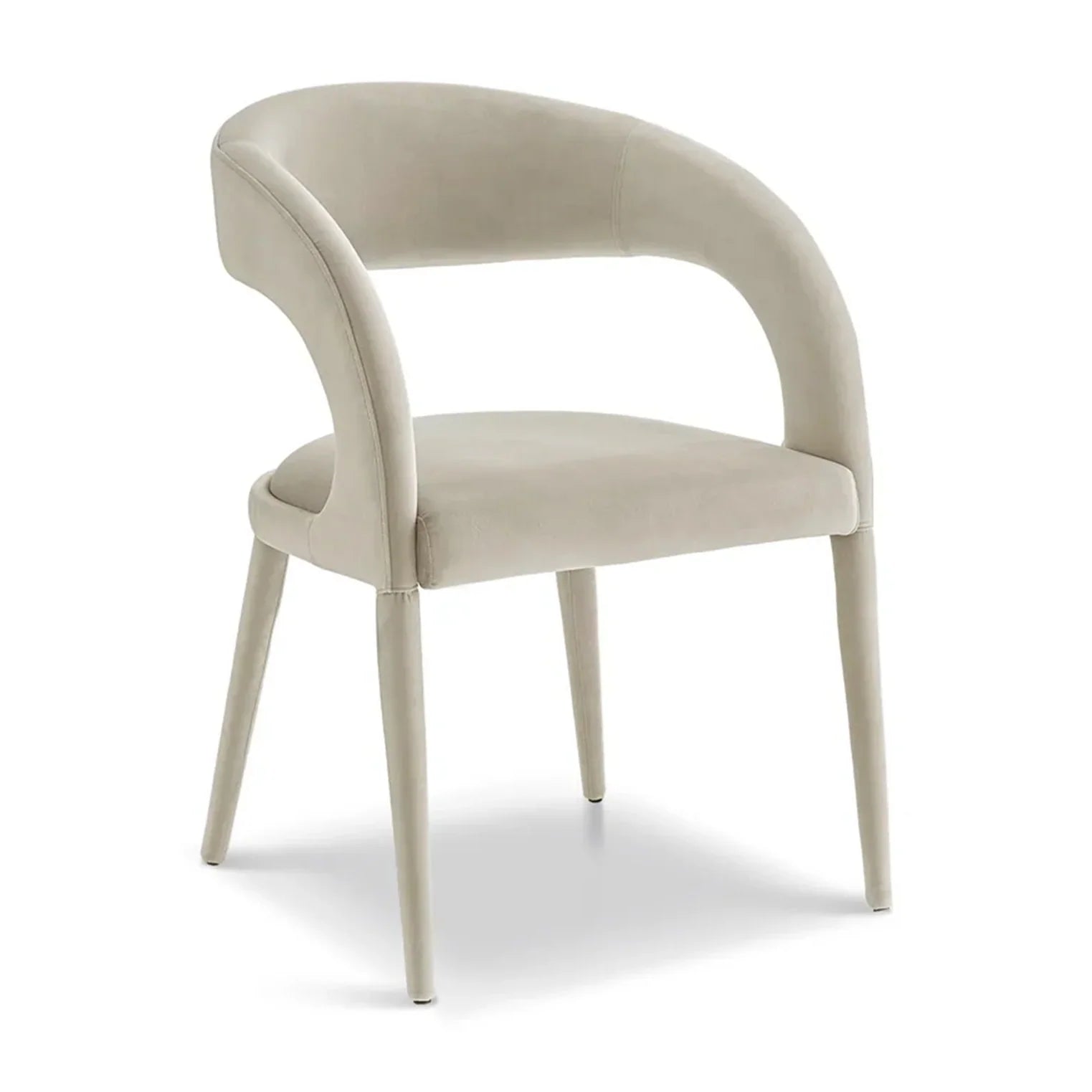 Salma Gainsborough Ash Grey Velvet Dining Chair