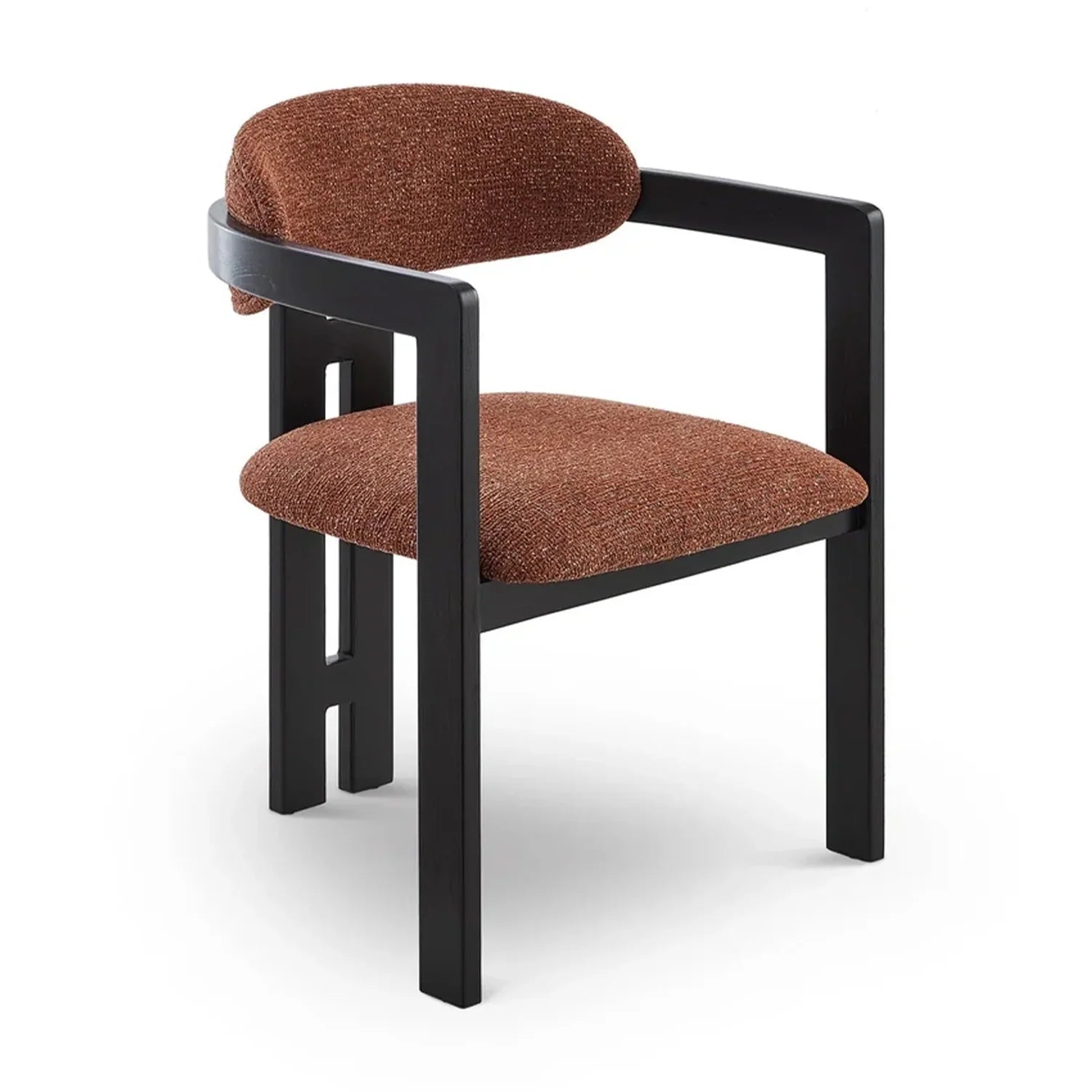 Neo Bari Chestnut Red Chenille Dining Chair