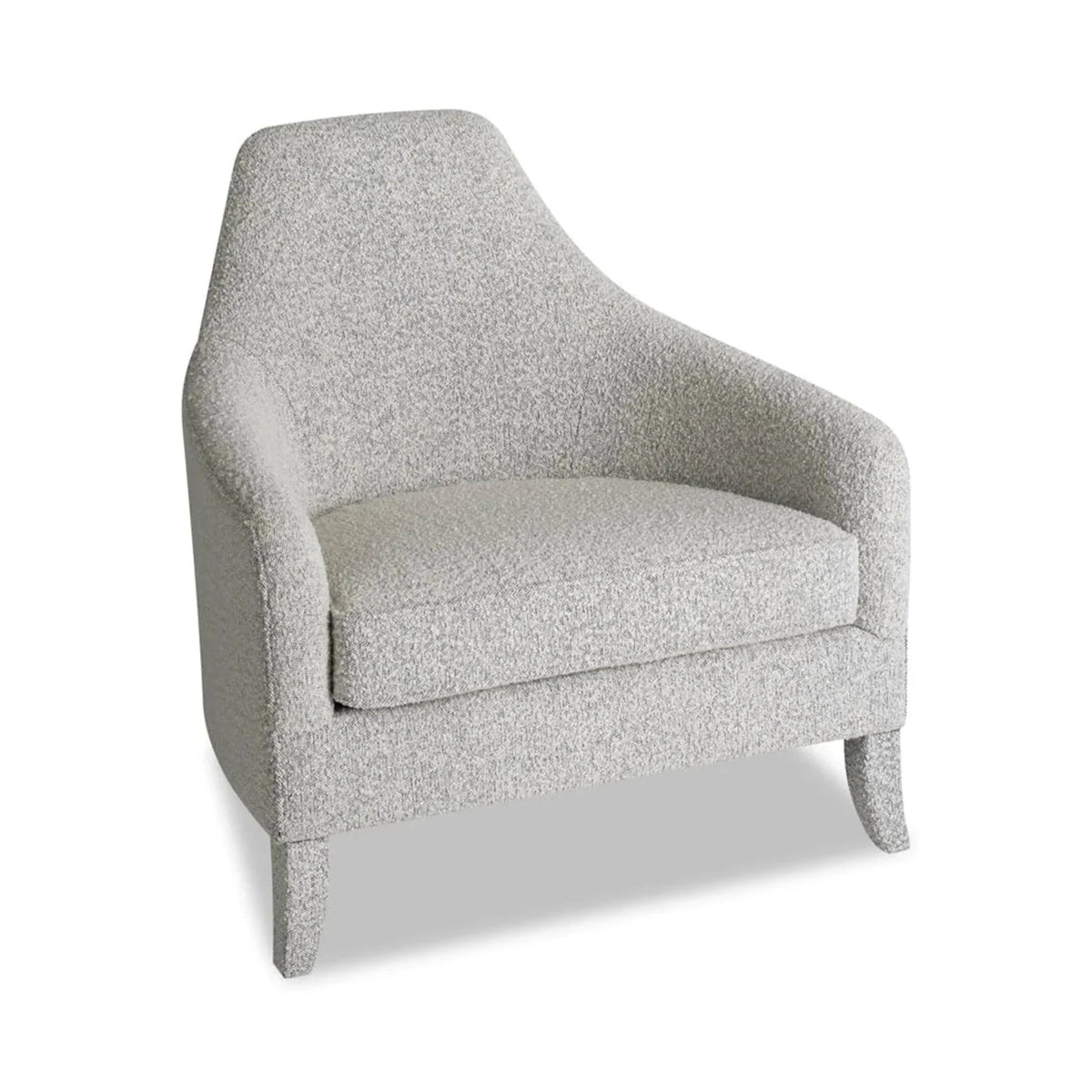 Tempo Whisk Grey Boucle Armchair