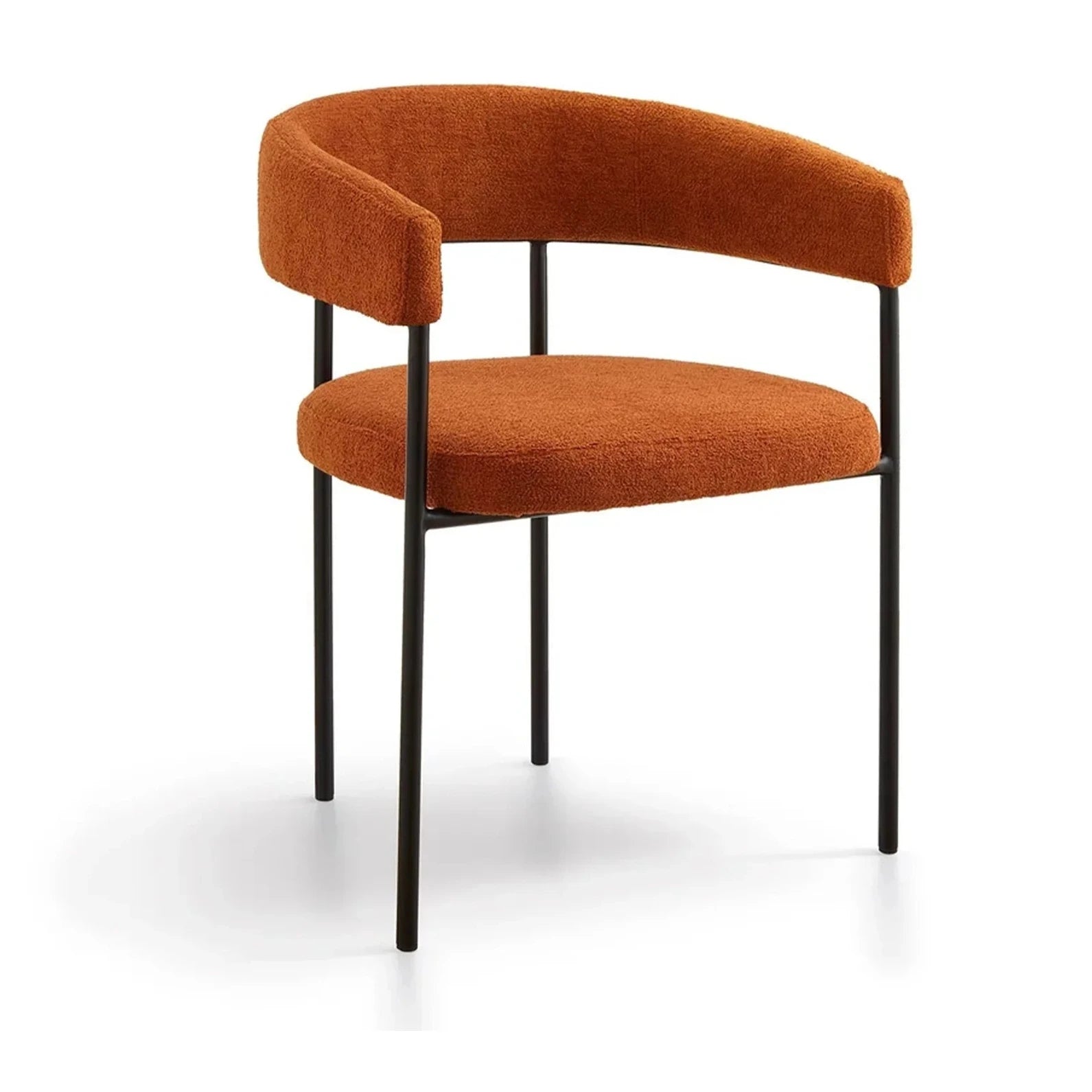 Katania Lander Rust Chenille Dining Chair