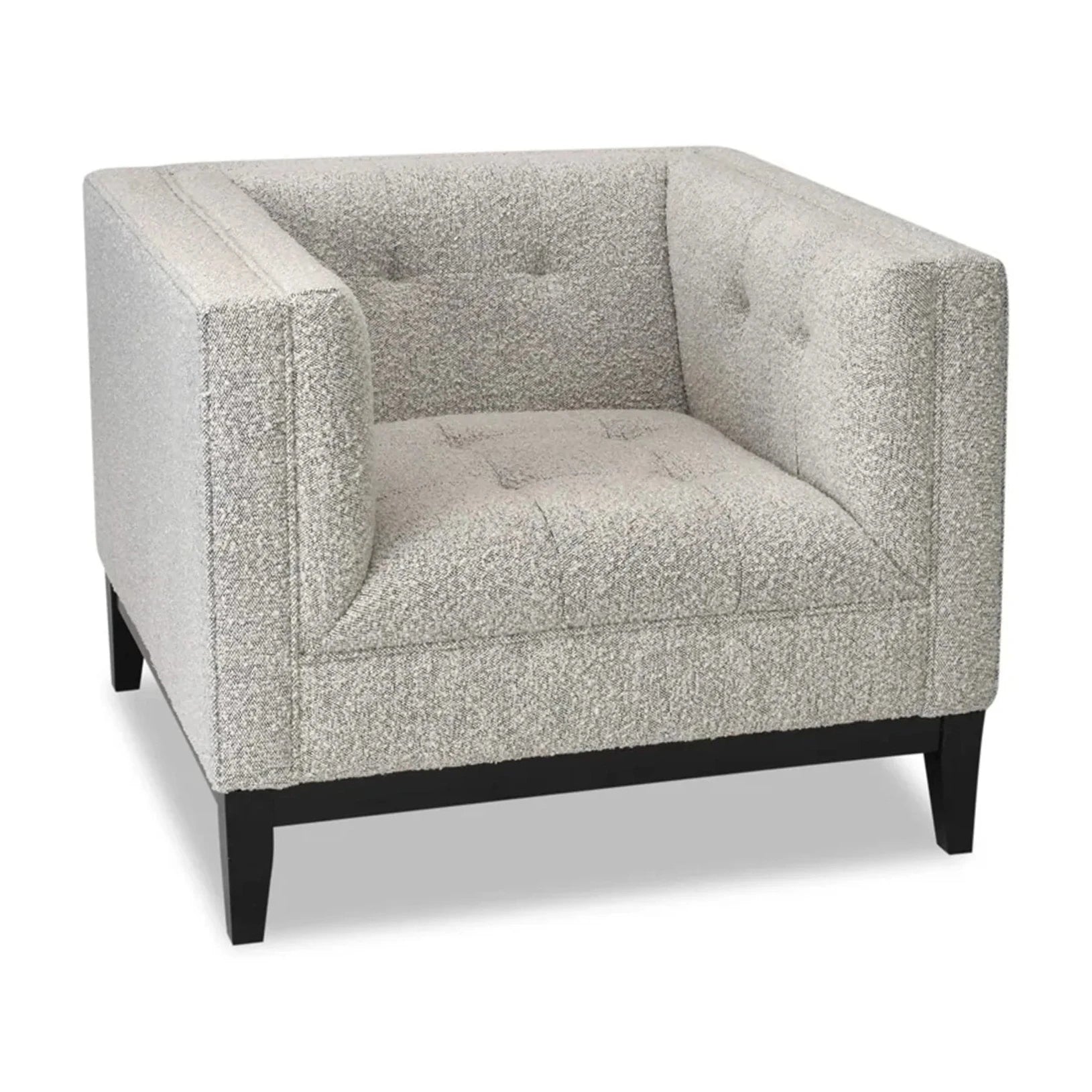 Joel Whisk Grey Boucle Armchair