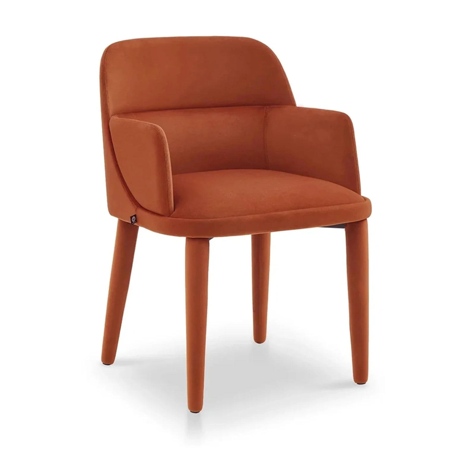 Diva with Arms Megan Oxide Velvet Dining Chair