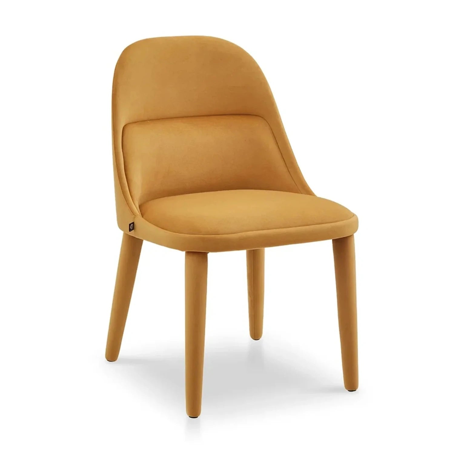 Diva Megan Mustard Velvet Dining Chair