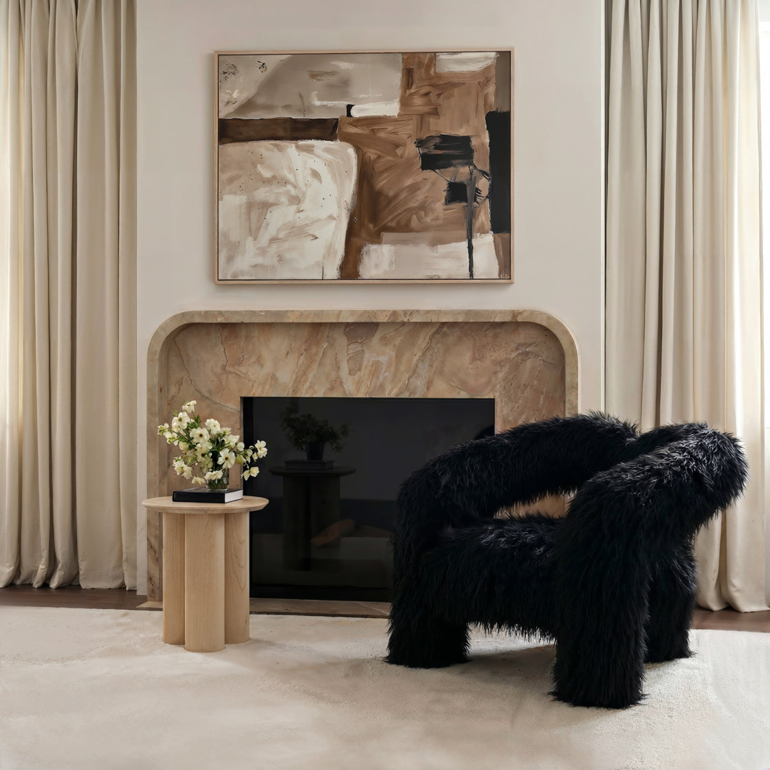 Lane Blonde Side Table lifestyle