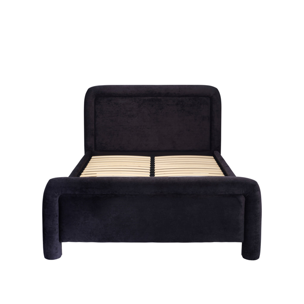 Leonnie Black Brushed Woven Double Bed