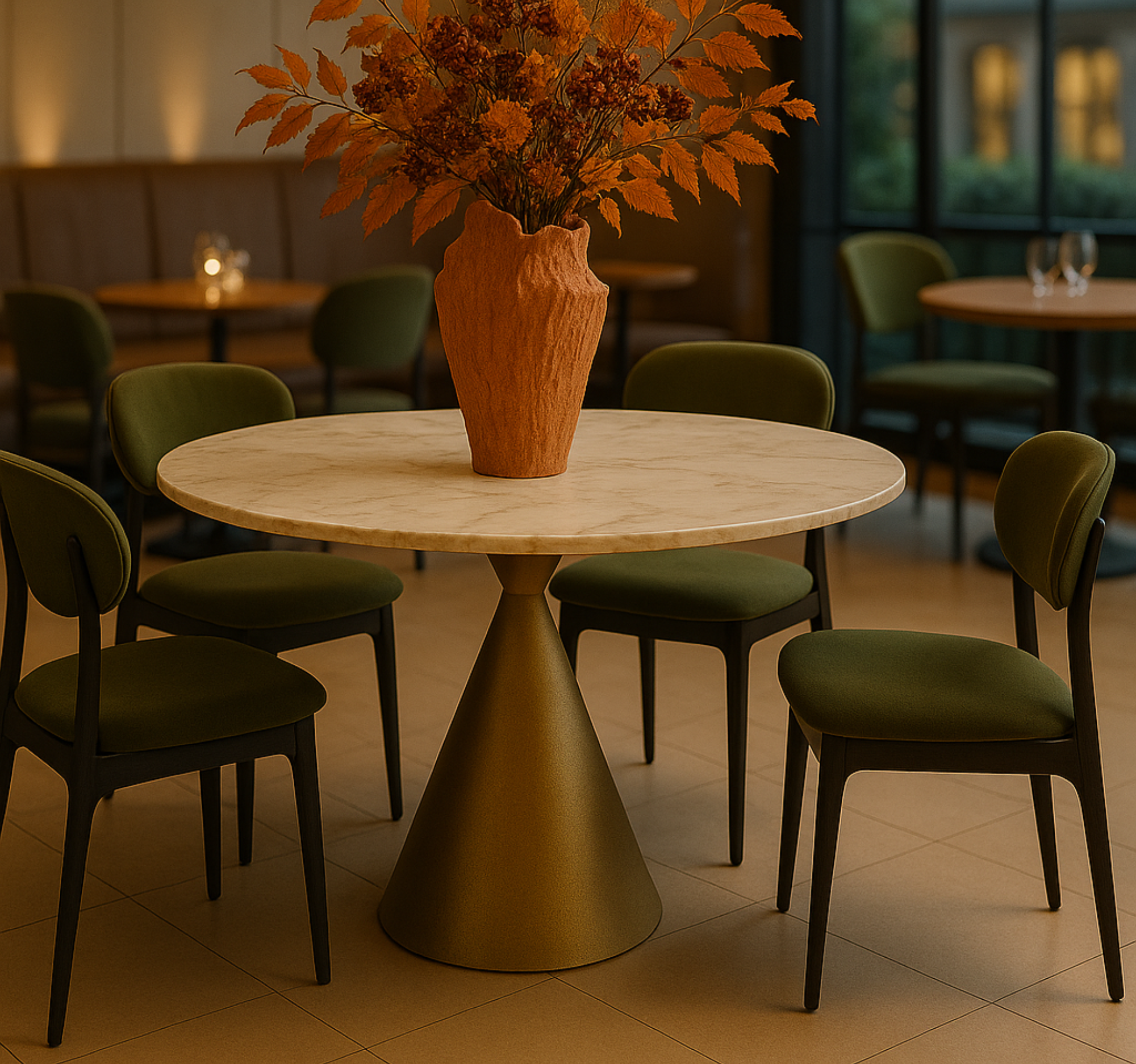 Maja Dining Chair - Melbourne Olive
