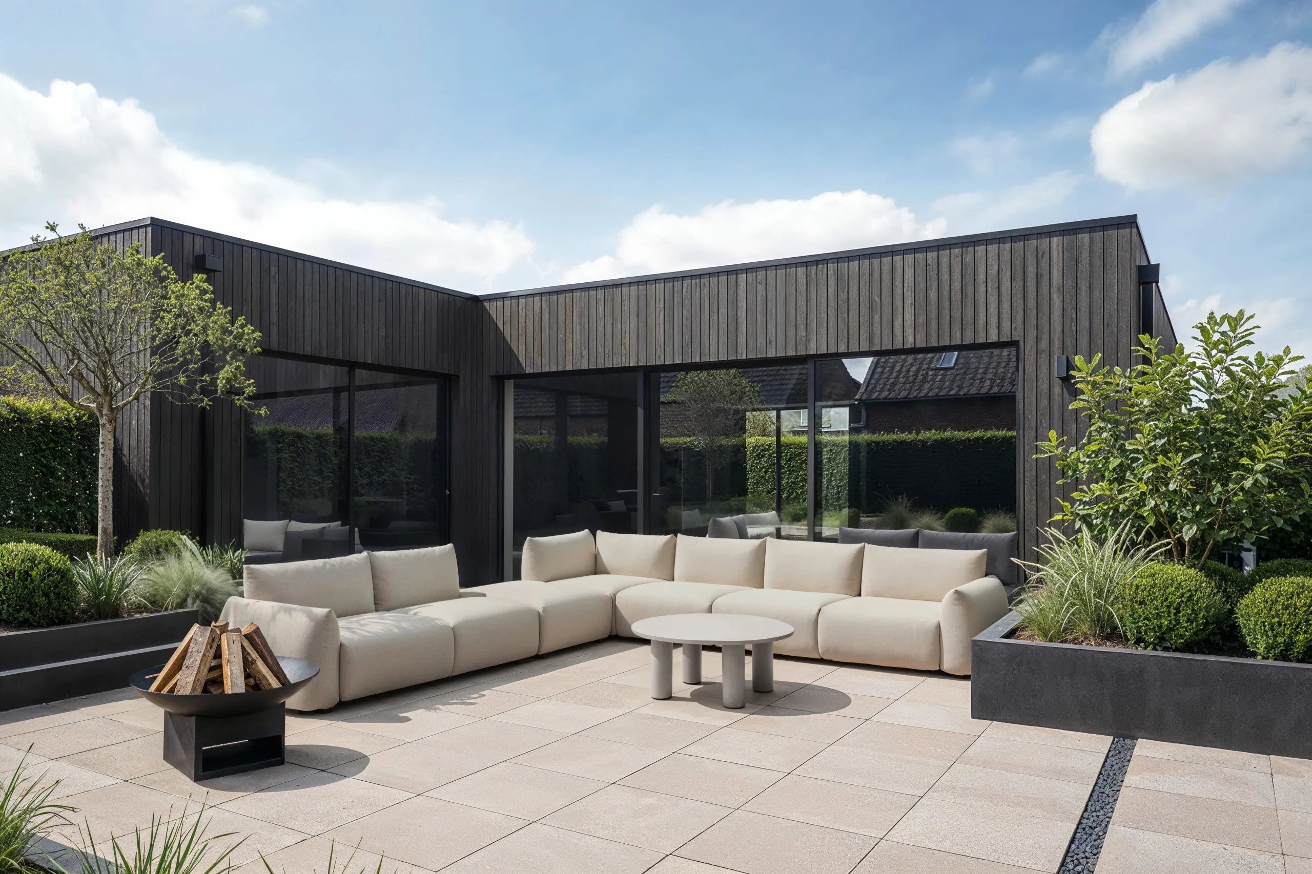 Richmond Interiors Davey Black Fire Pit