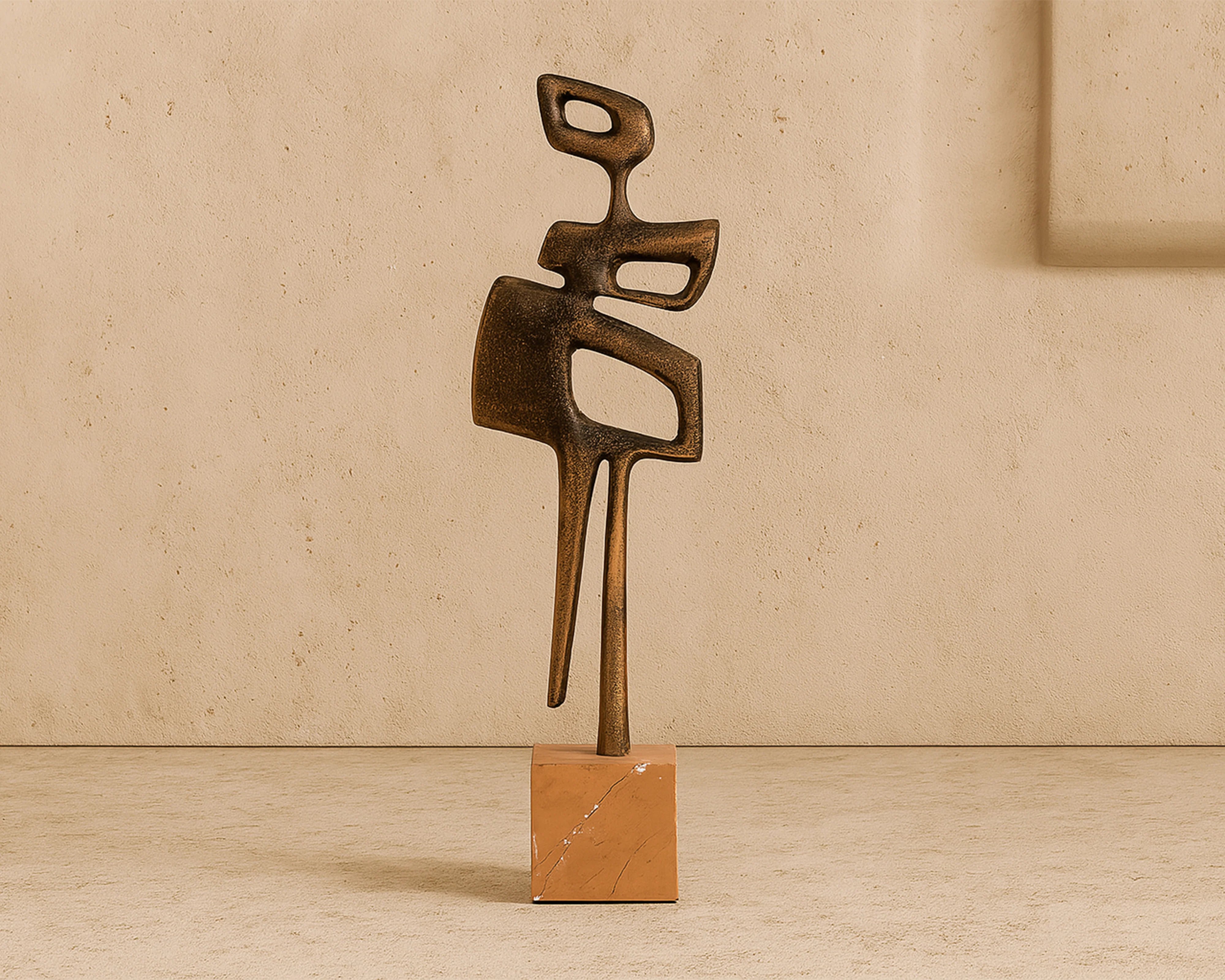 Thalassa Golden Bronze Aluminium & Marble Sculpture